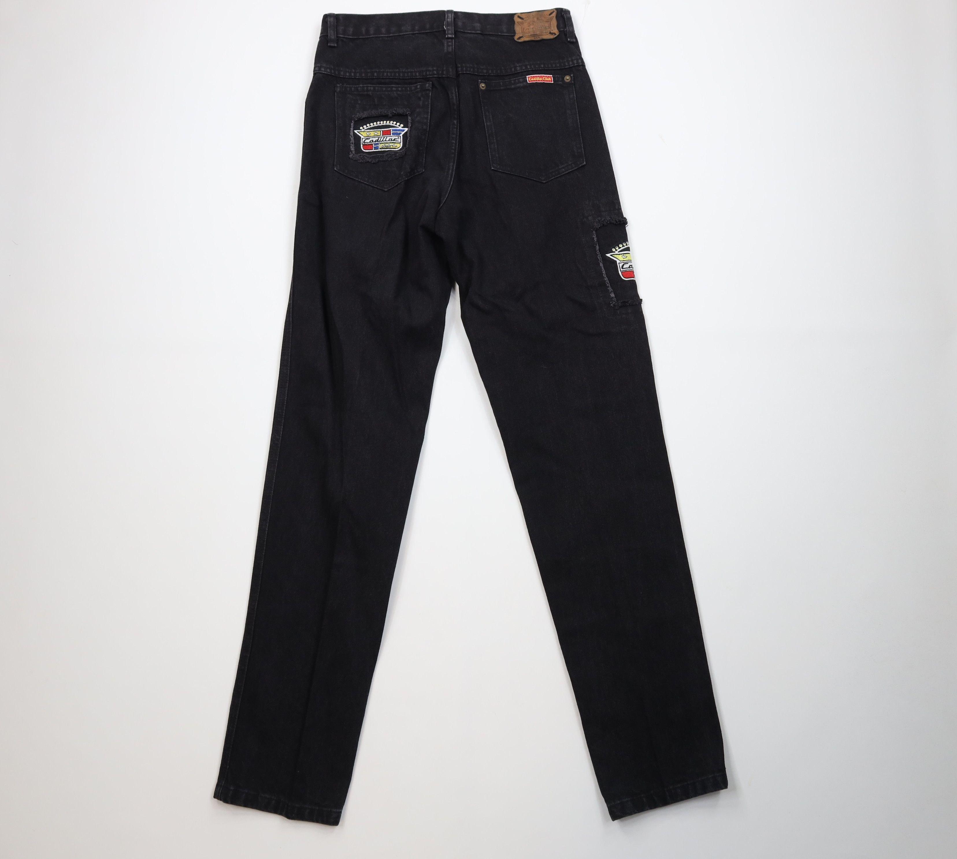 Cadillac Deadstock Vintage 90s Cadillac Car Straight Leg Jeans USA Size US 32 / EU 48 - 9 Thumbnail