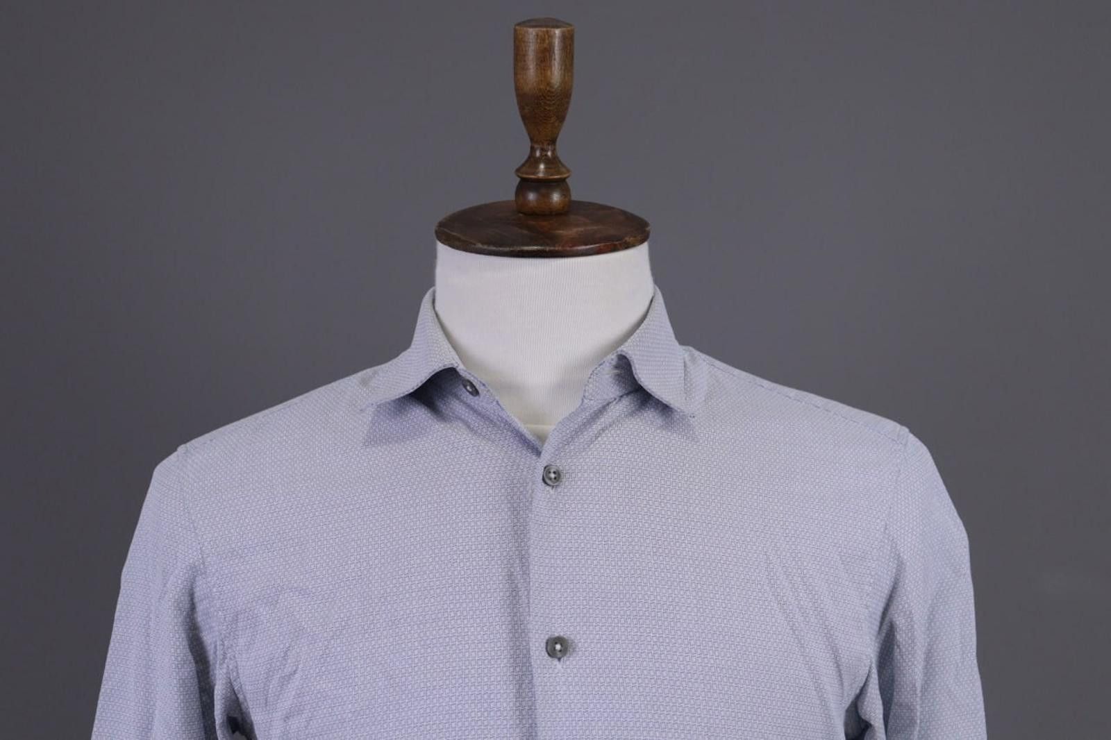 Ermenegildo Zegna Zegna Multicolor Geometric Slim Fit Casual Button Down Shirt Size US M / EU 48-50 / 2 - 2 Thumbnail