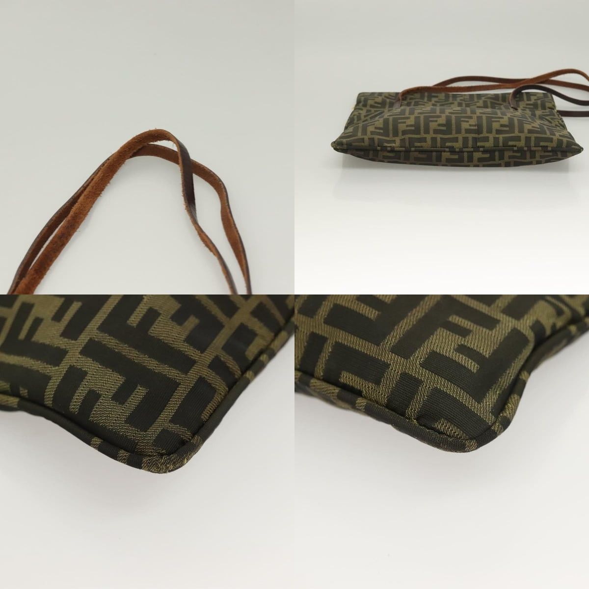 Fendi FENDI Zucca Canvas Shoulder Bag Brown Black Size ONE SIZE - 10 Thumbnail
