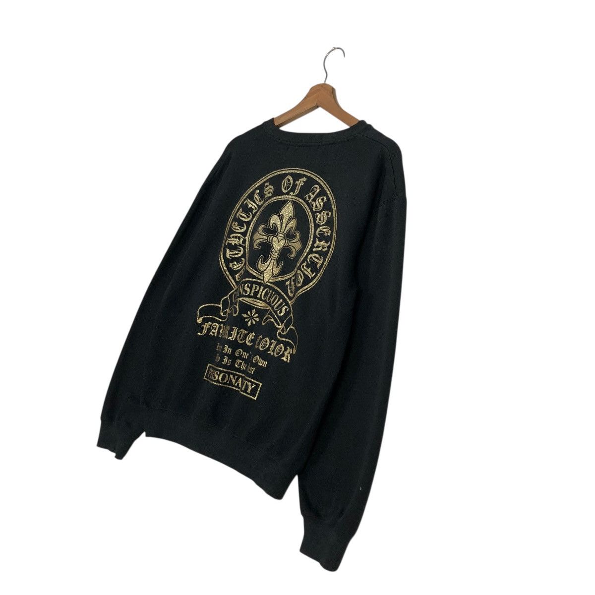 Japanese Brand 🔥VINTAGE SWEATSHIRT CONSPICUOUS CROSS BIG LOGO DESIGN Size US M / EU 48-50 / 2 - 12 Thumbnail