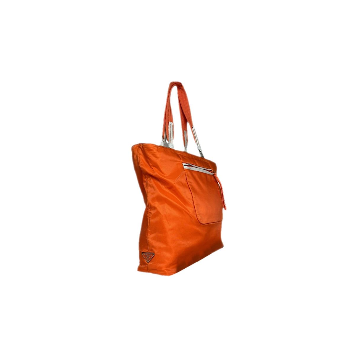 Prada Bibliothèque Orange Polyester Handbag Size ONE SIZE - 1 Thumbnail