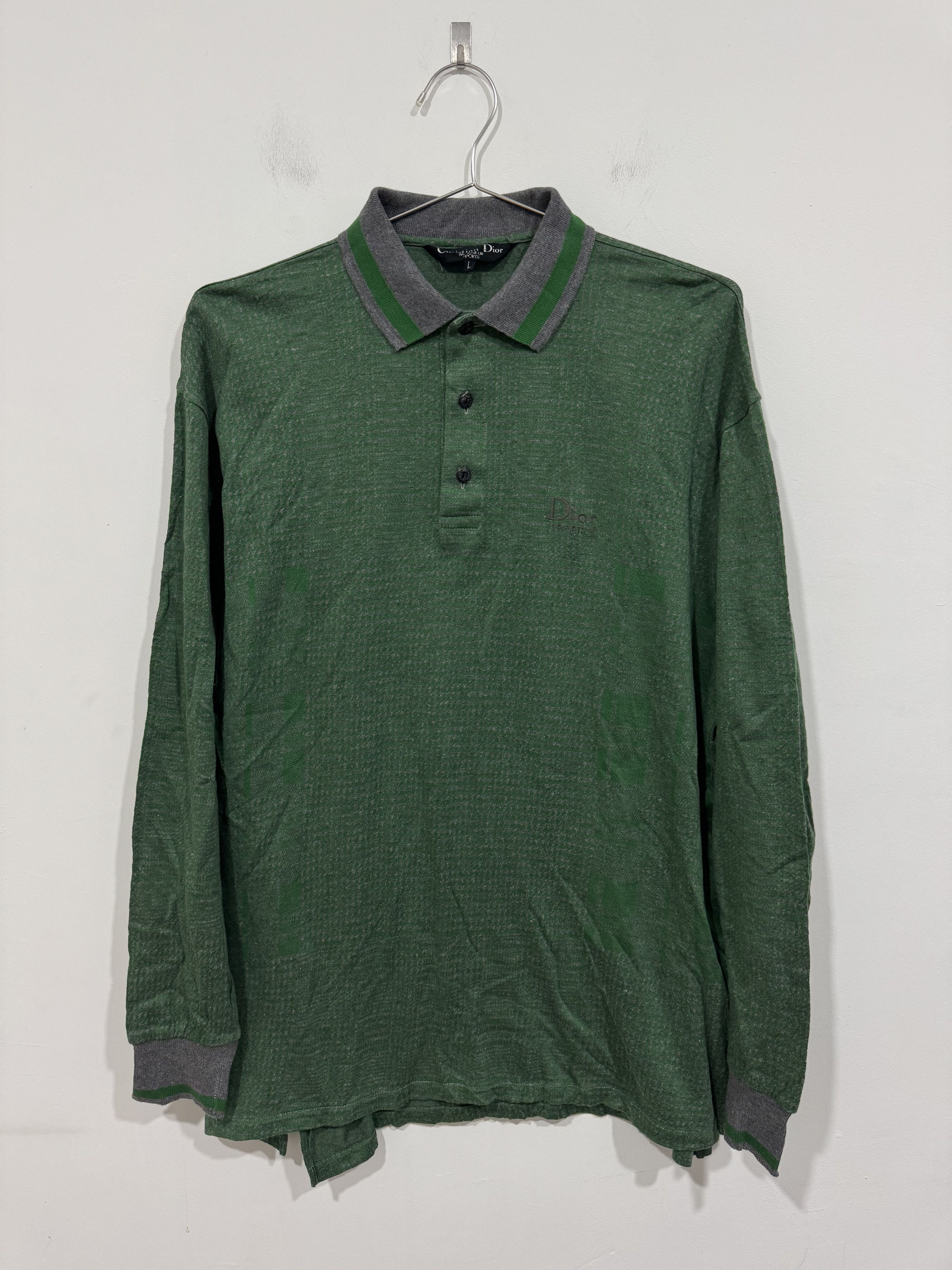 Christian Dior Monsieur Vintage Christian Dior Long Sleeve Polo Size US L / EU 52-54 / 3 - 1 Thumbnail
