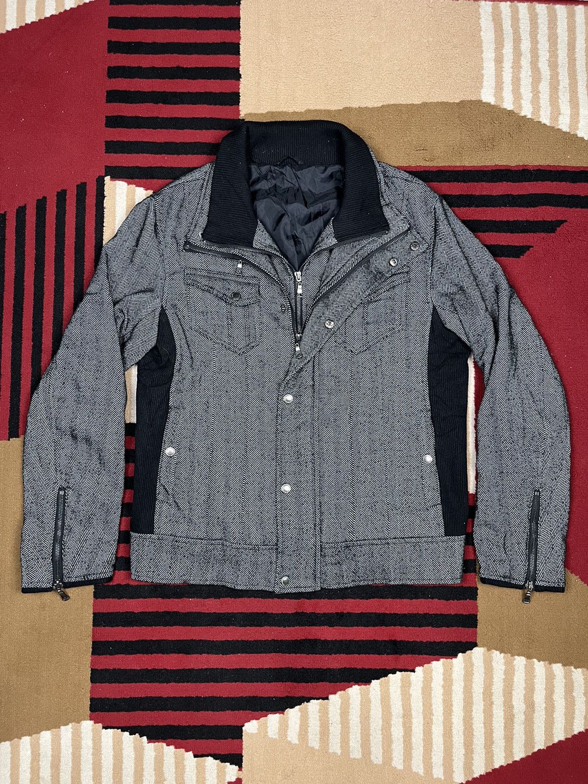 semanticdesign Semantic Design Dual Zipper Jacket Washed Grey Size US L / EU 52-54 / 3 - 2 Thumbnail