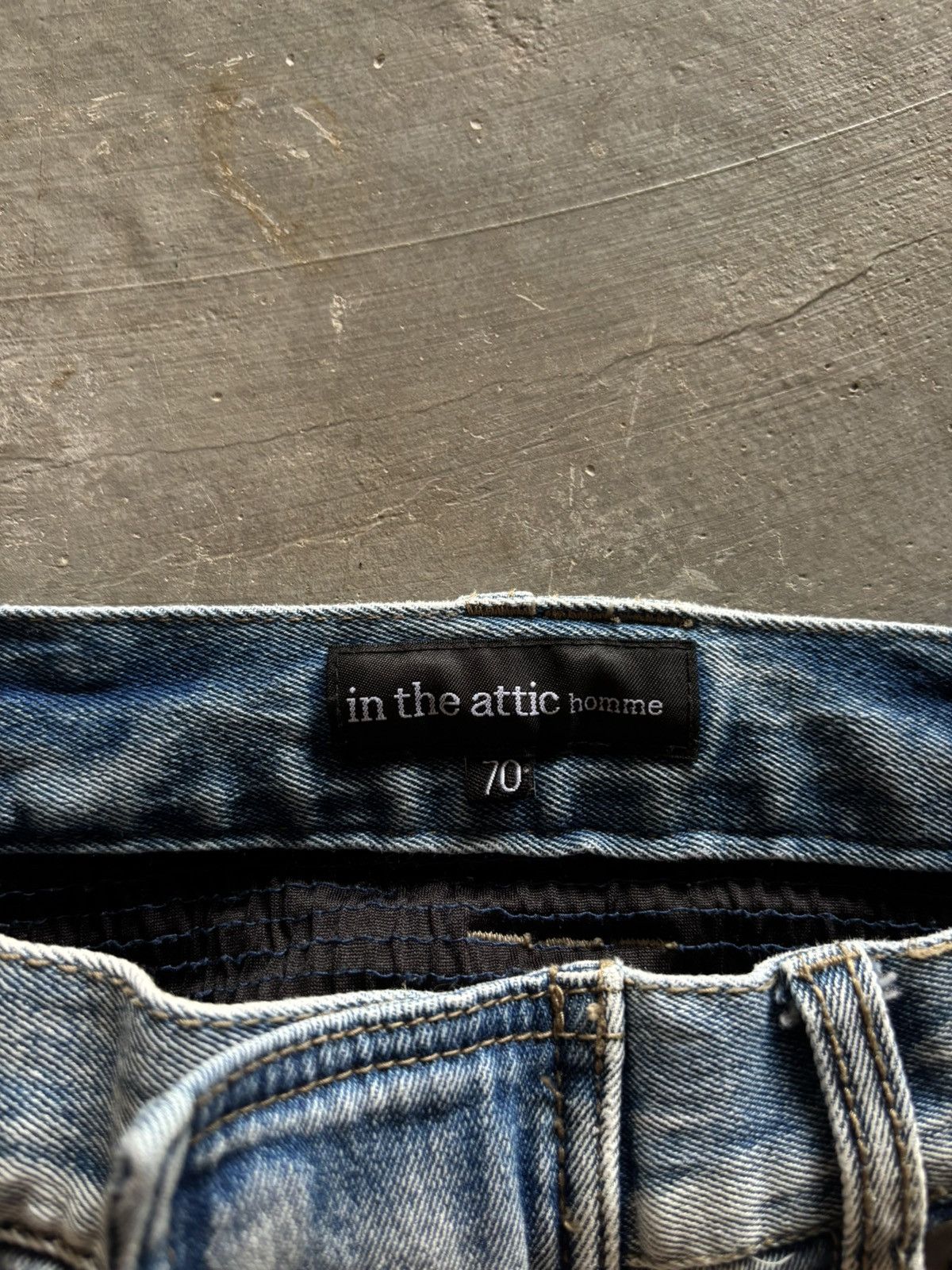 Hysteric Glamour IN THE ATTIC biker pant denim sashiko japanese balmain style Size US 29 - 3 Thumbnail