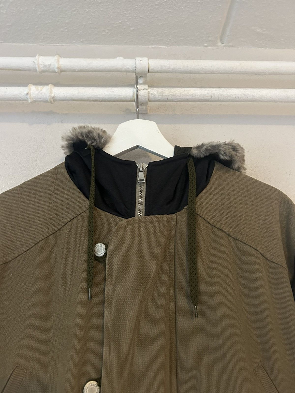 Dolce & Gabbana AW2003 Fur Hood Parka with Hip-Hop Graphic Size US L / EU 52-54 / 3 - 7 Thumbnail