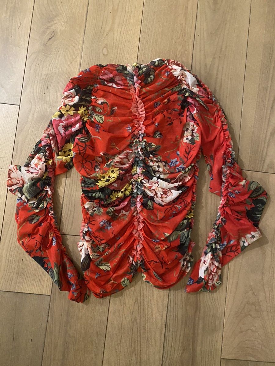 Molly Goddard Molly Goddard floral mesh Yumi blouse sz 8 New NWT Size M / US 6-8 / IT 42-44 - 7 Thumbnail