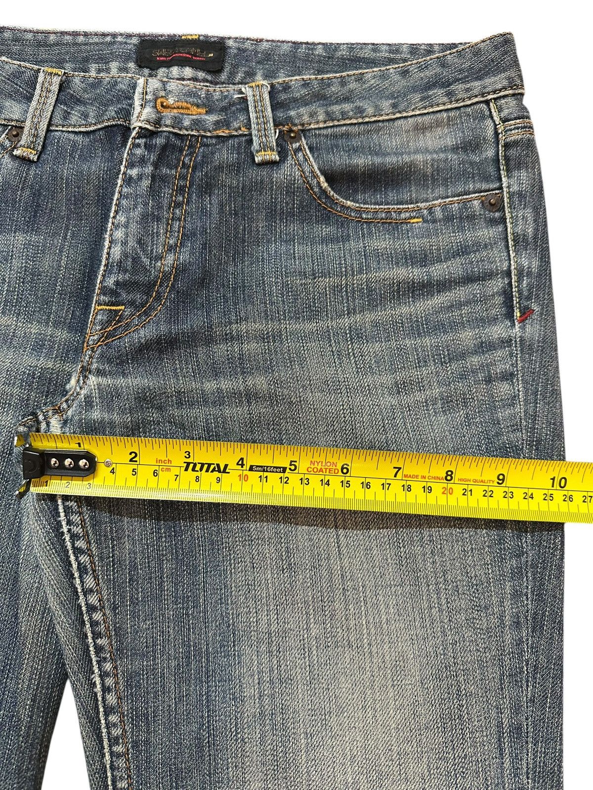Japanese Brand Vintage Japanese Brand Blue Faded Wash Style Flare Wide Leg Size US 32 / EU 48 - 14 Thumbnail
