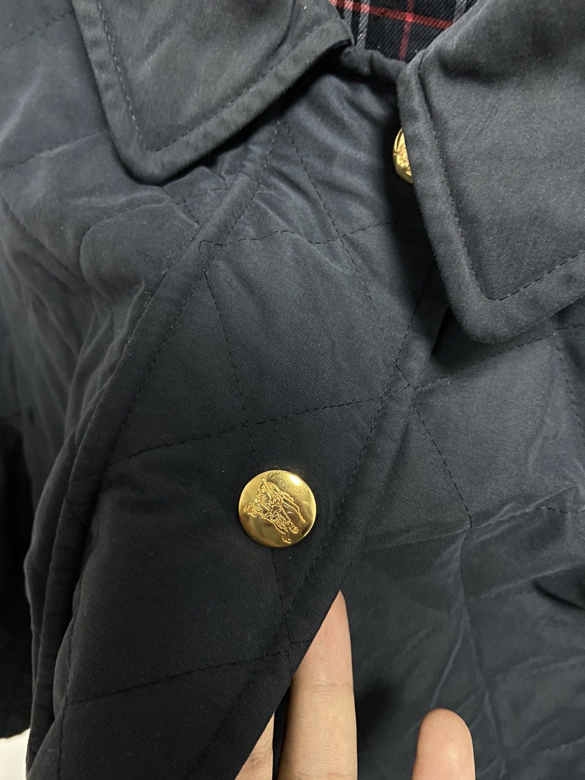 Burberry × Vintage Burberry 90s Vintage small Logo Jacket Nylon Quilted Size US L / EU 52-54 / 3 - 5 Thumbnail