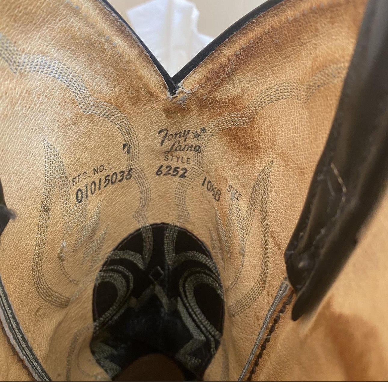 Tony Lama Vintage Tony Lama Leather Western Cowboy Boots Size US 10.5 / EU 43-44 - 4 Thumbnail