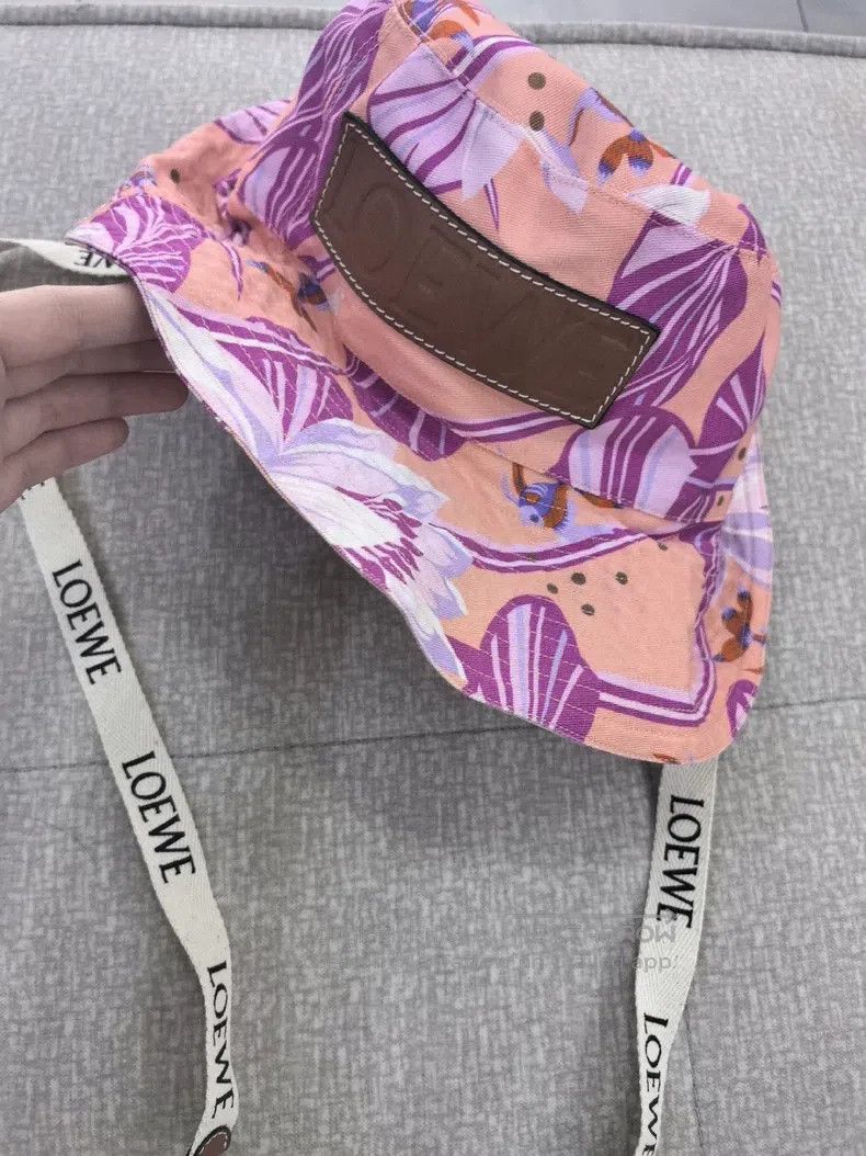 Loewe Loewe Lotus Sun遮阳Printed Fisherman Hat Size ONE SIZE - 1 Thumbnail