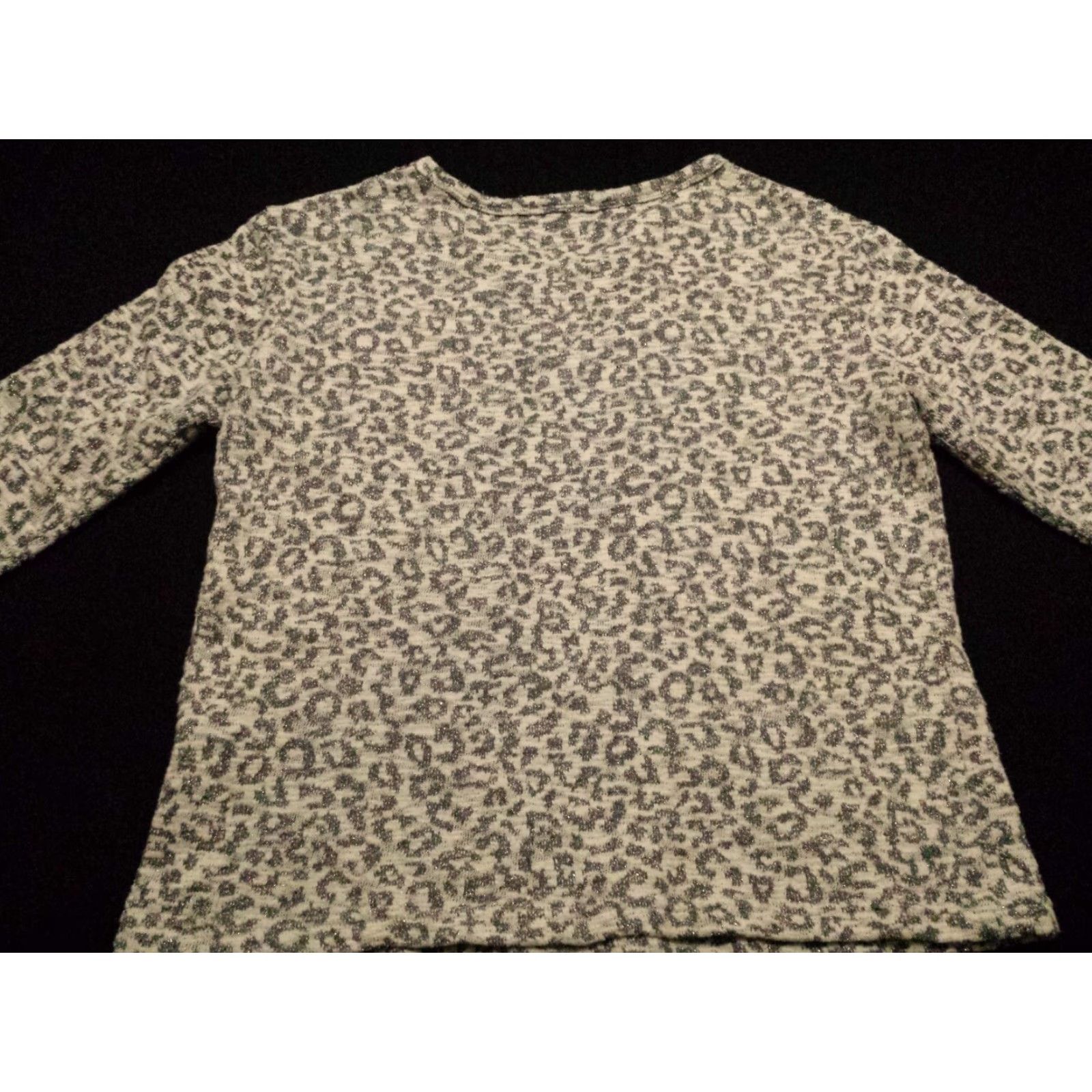 Vintage Jane and Delancey Womens Medium Sweater Round Neck Gray Geometric Long Sleeve Size M / US 6-8 / IT 42-44 - 6 Thumbnail