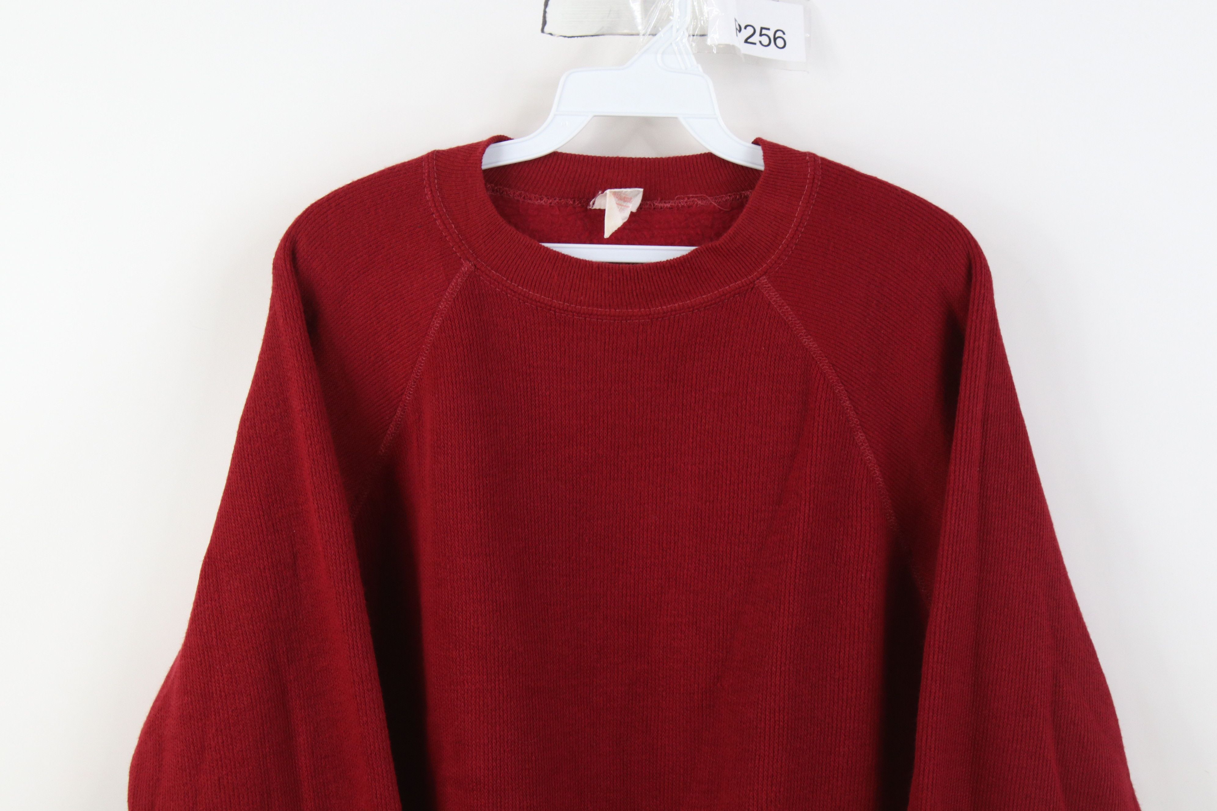 Vintage Vintage 60s 70s Streetwear Ribbed Knit Raglan Sweatshirt USA Size US XL / EU 56 / 4 - 2 Thumbnail