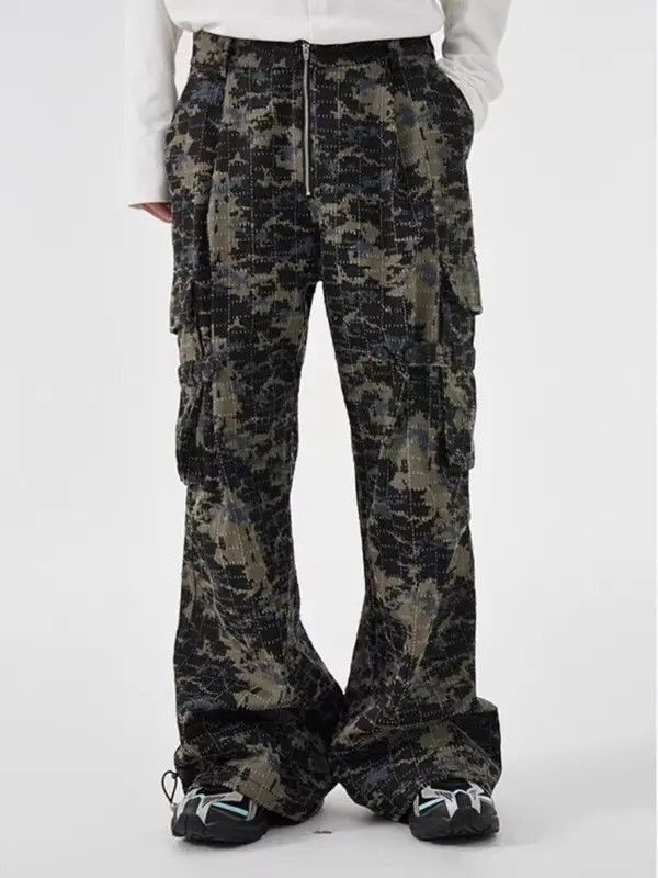 Japanese Brand × Jean Specially cut washed ripped camouflage overalls Size US 32 / EU 48 - 1 Thumbnail