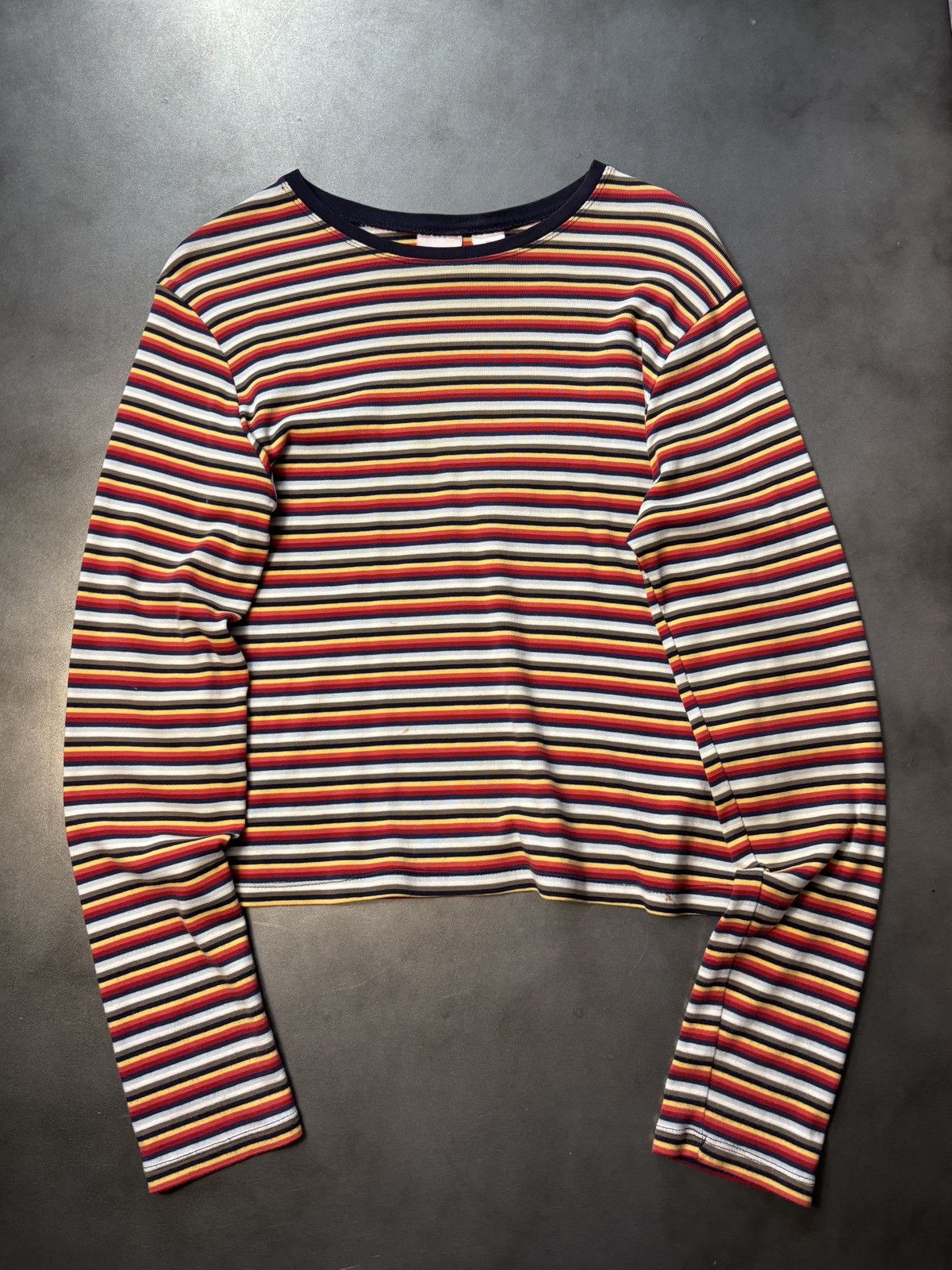 Other × Vintage Y2K Vintage Xhilaration Longsleeve Shirt Stripe Stretch 2000 Size M / US 6-8 / IT 42-44 - 5 Thumbnail