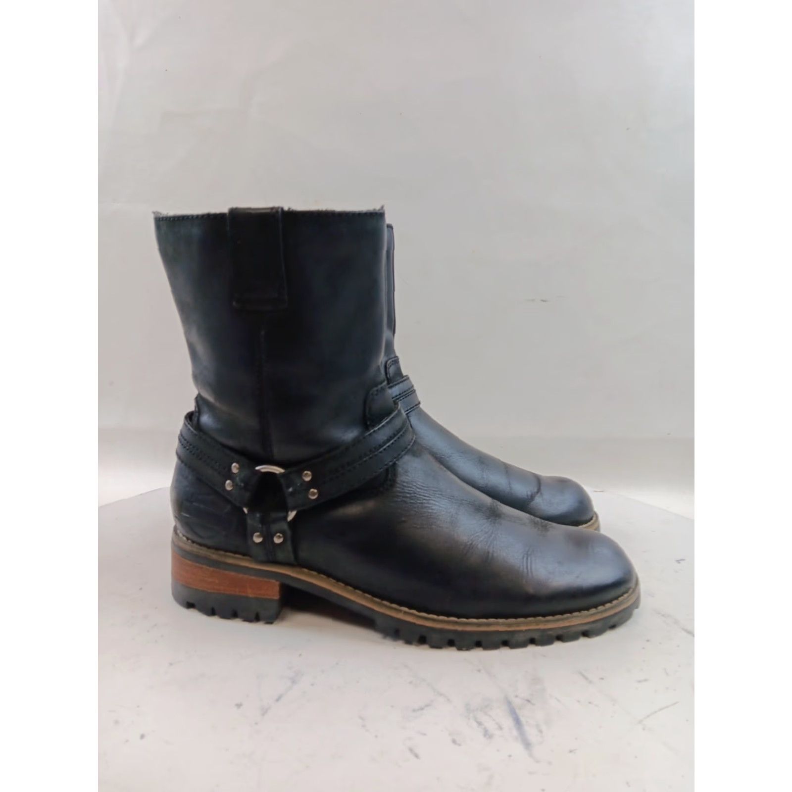 Harley Davidson Harley Davidson Boots Womens 8.5 Black Leather Harness Motorcycle Riding Size US 9 / IT 39 - 7 Thumbnail