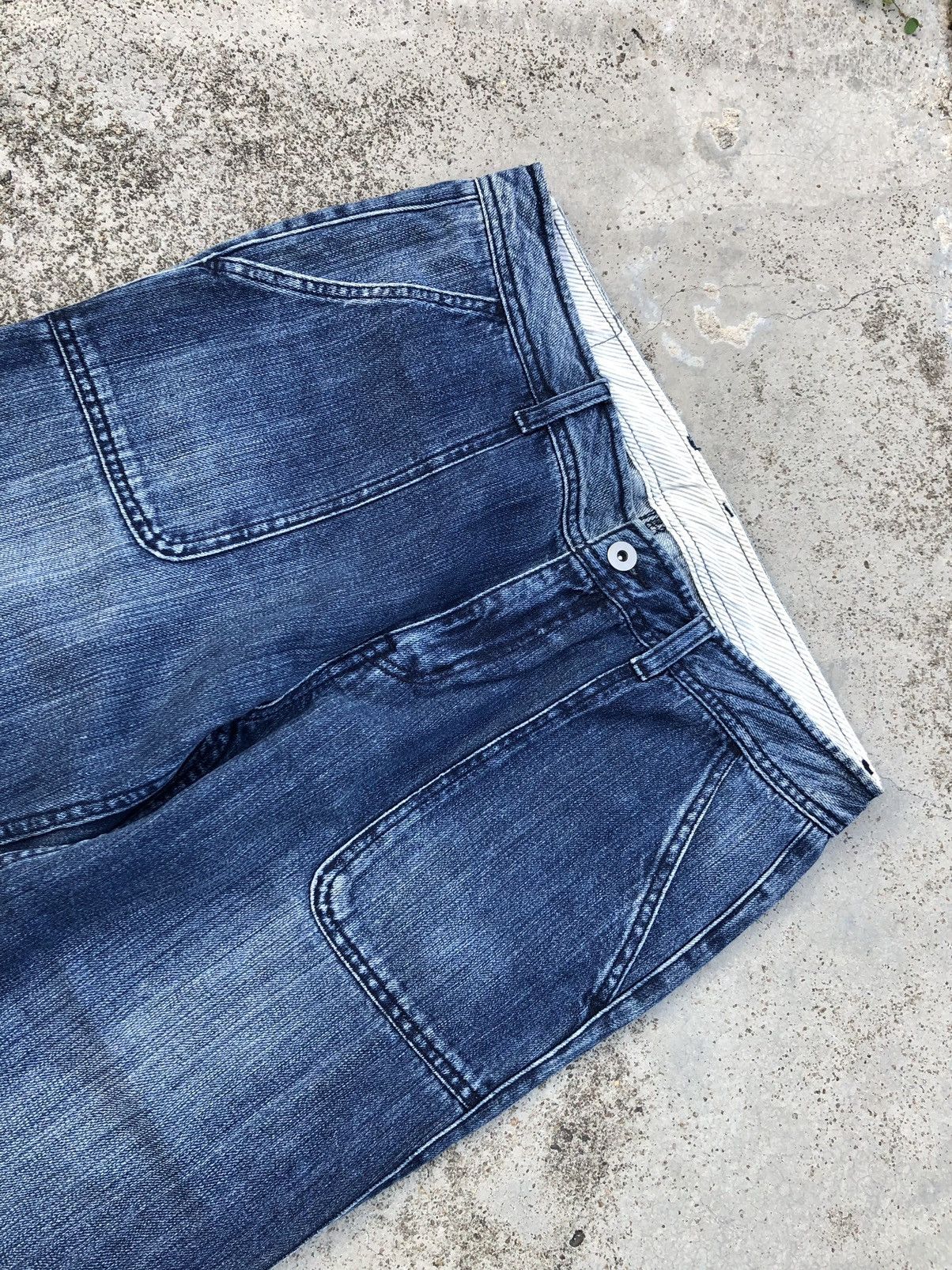 Hypebeast WIDE LEG⚡️⚡️NUSY JEANS BAKER PANT Size US 31 - 2 Thumbnail