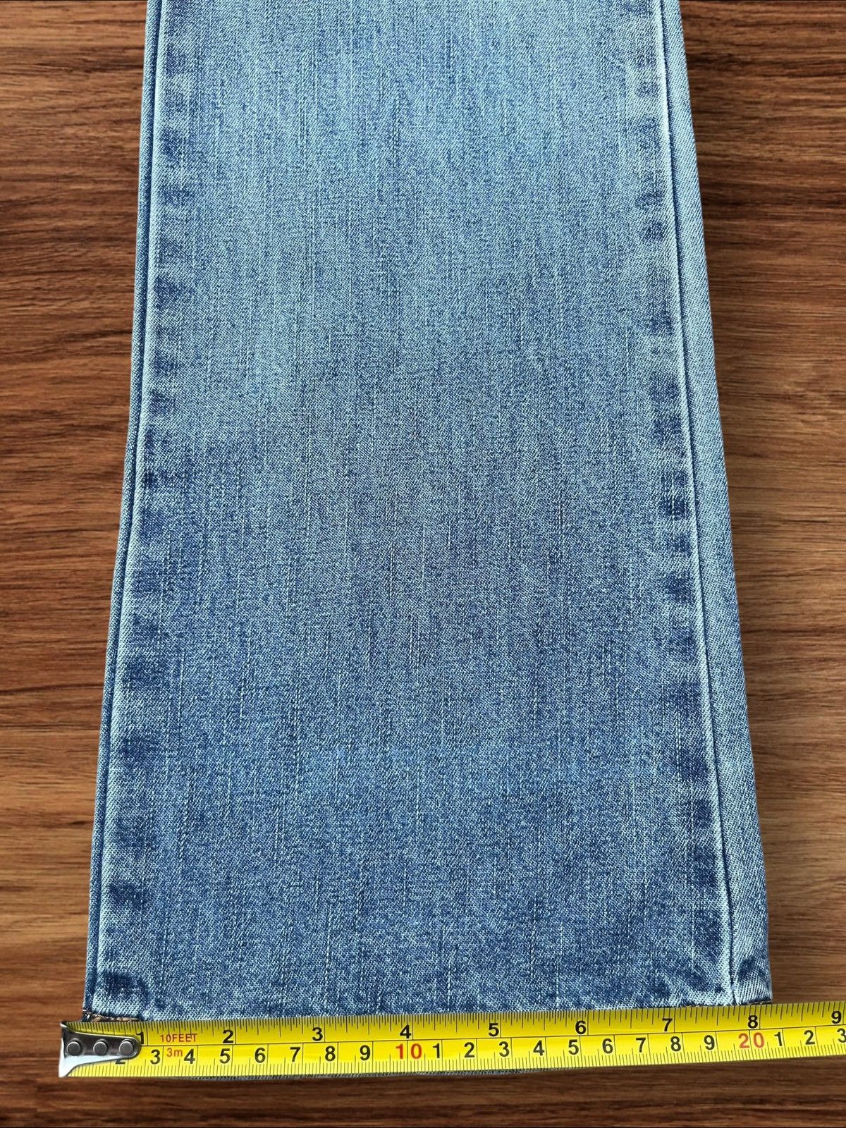 Japanese Brand Vintage Y2K Japanese Brand High Rise Blue Washed Flare Jeans Size 27" / US 4 / IT 40 - 13 Thumbnail