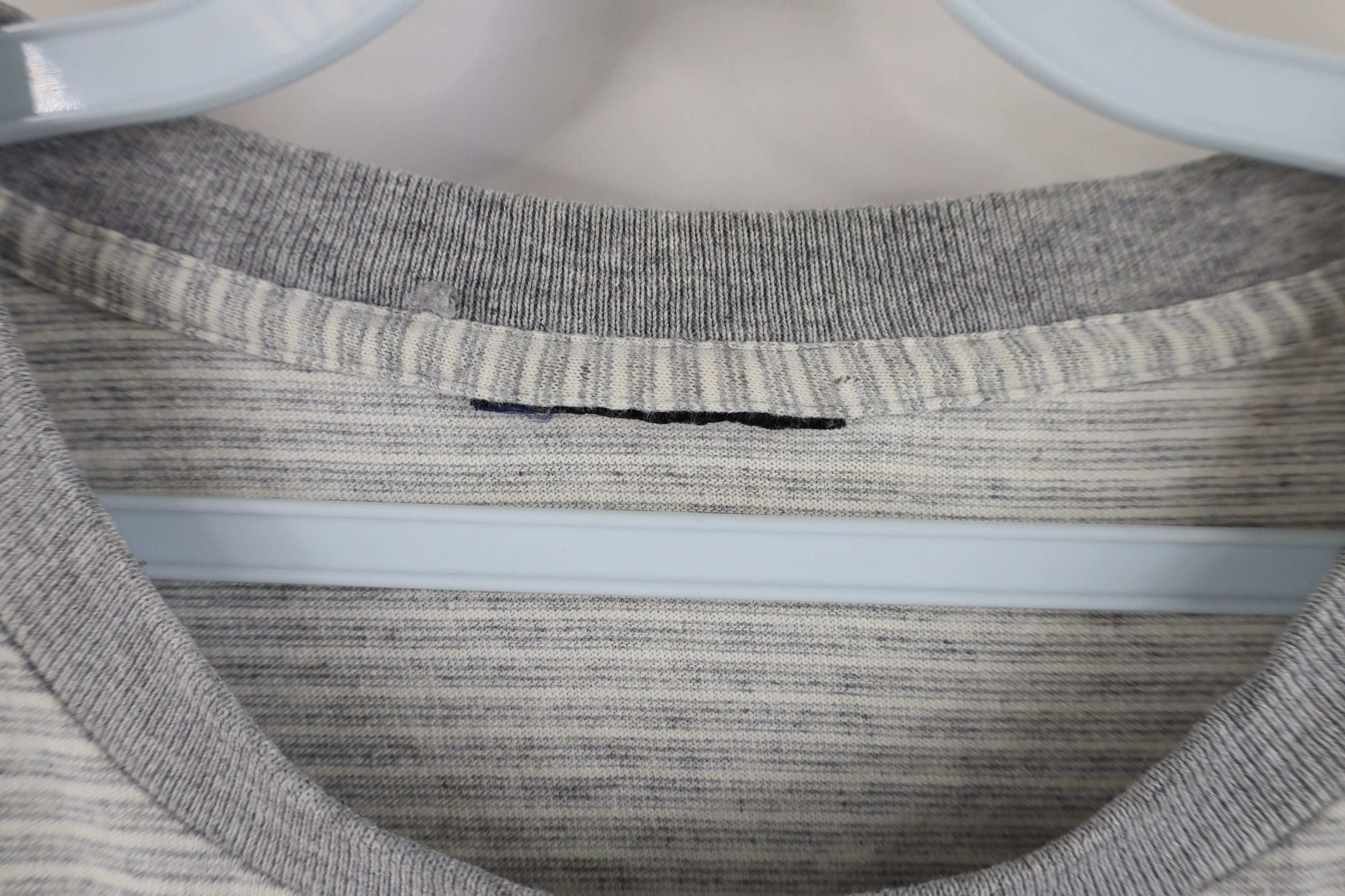 Vintage Vintage 90s Streetwear Blank Striped Long Sleeve T-Shirt Size US XL / EU 56 / 4 - 7 Thumbnail