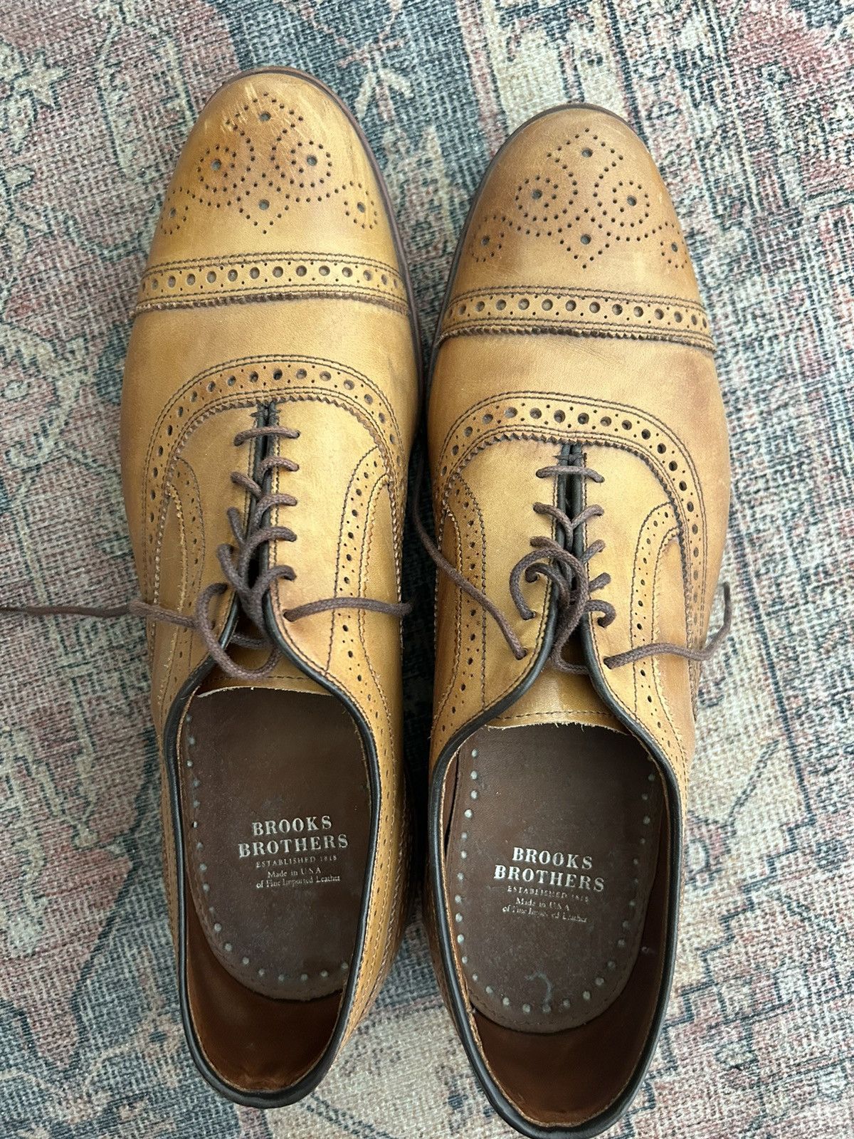 Brooks Brothers Brooks brother’s light brown Oxford shoes Size US 11.5 / EU 44-45 - 5 Thumbnail