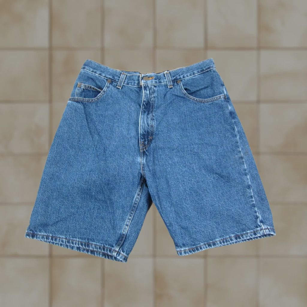 Denime VINTAGE Backroad Shorts Mens 34 Blue Denim 90s Jeans Jorts Baggy Work Size US 34 / EU 50 - 1 Thumbnail