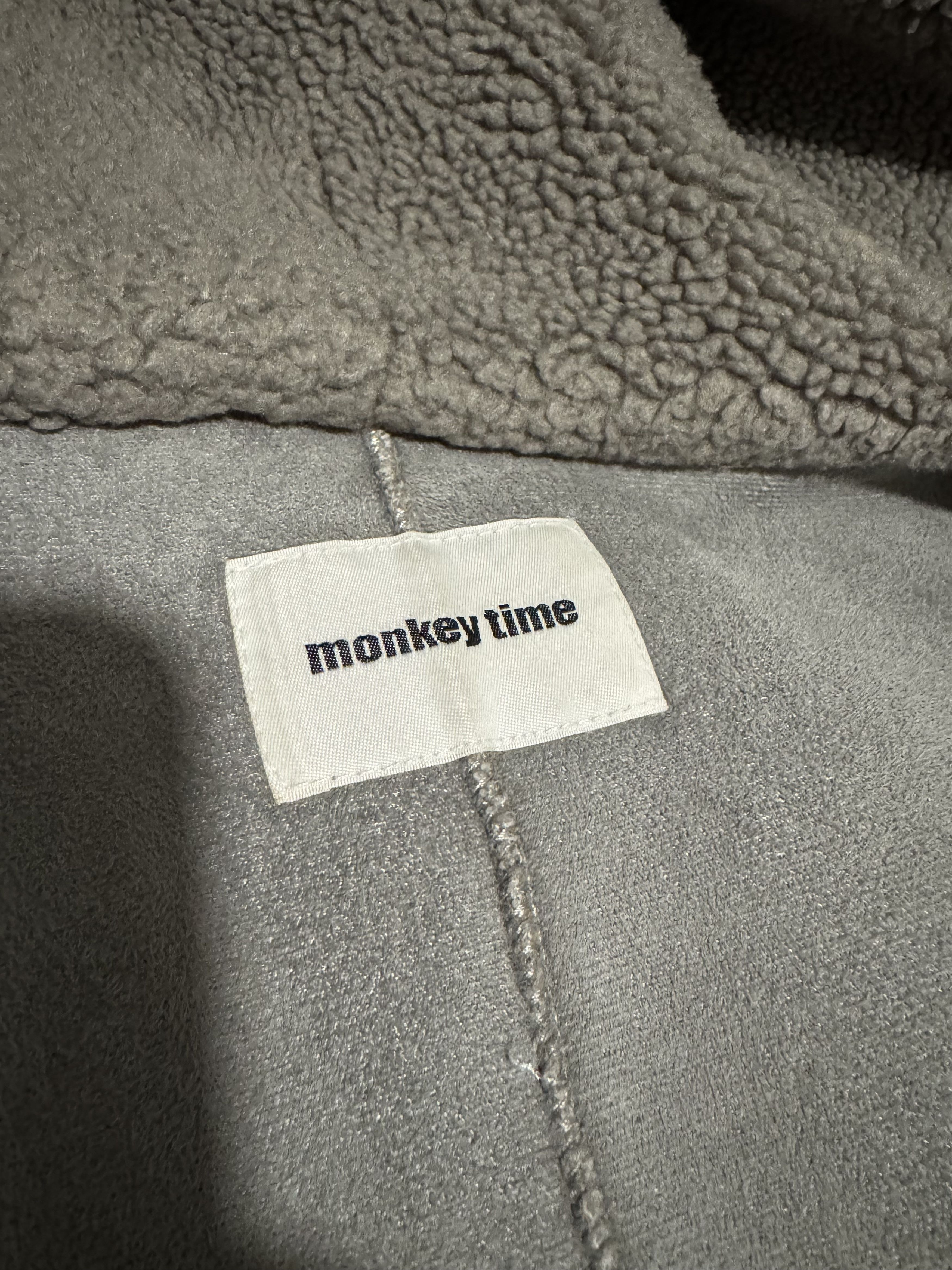 monkey time Monkey Time United Arrows Gray Faux Shearling Jacket Size US M / EU 48-50 / 2 - 3 Thumbnail