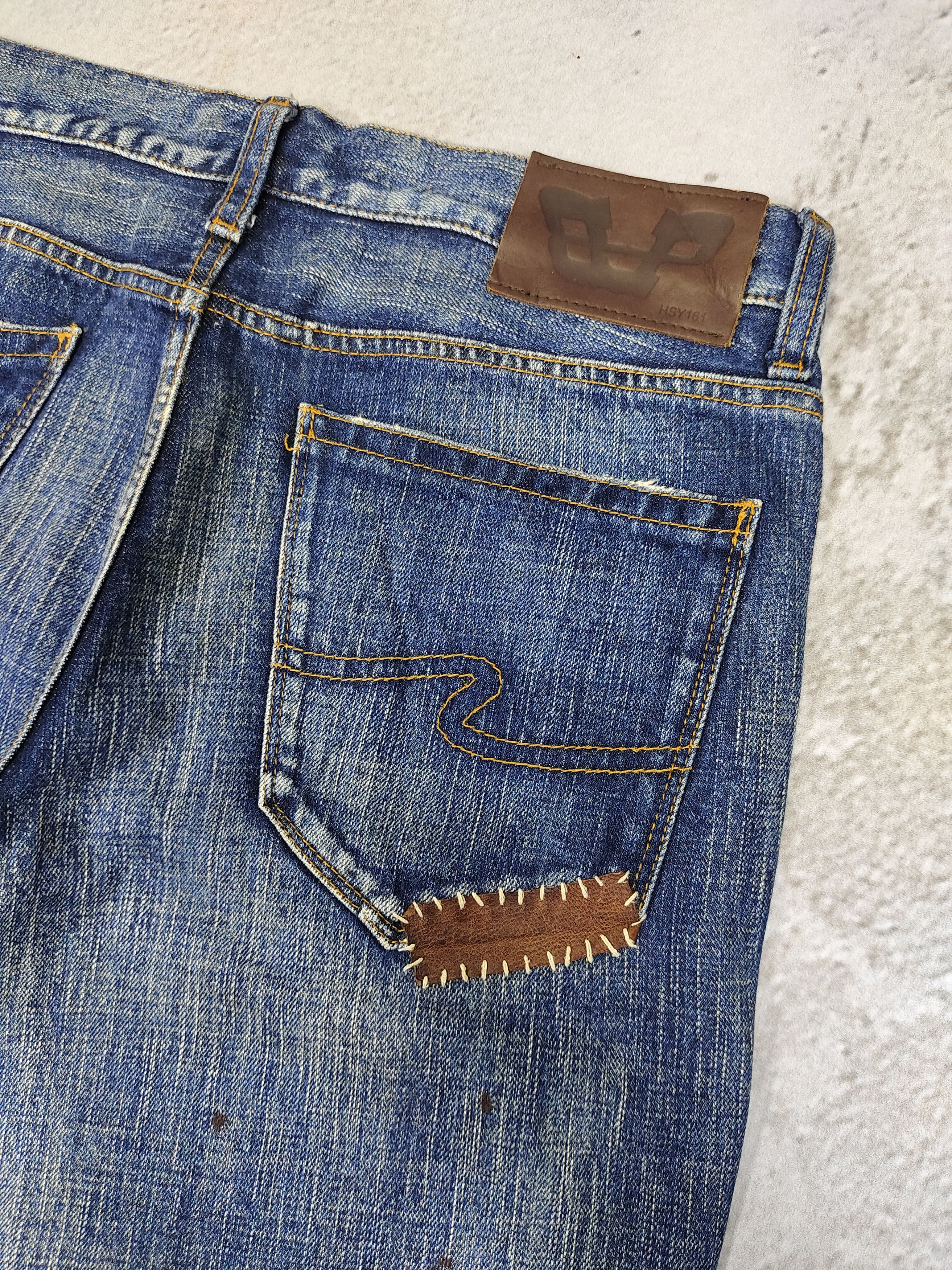 If Six Was Nine Bonds&Peace🇯🇵 Grunge Punk Rock Distressed Patchwork Jeans Size US 31 - 11 Thumbnail