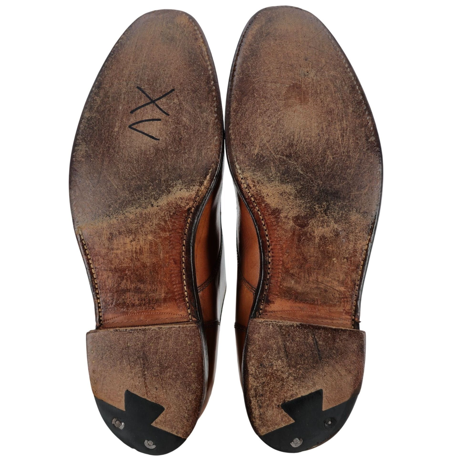 Alden Alden 962 Norwegian Front Blucher Burnished Tan Calf Leather Size US 11 / EU 44 - 3 Thumbnail
