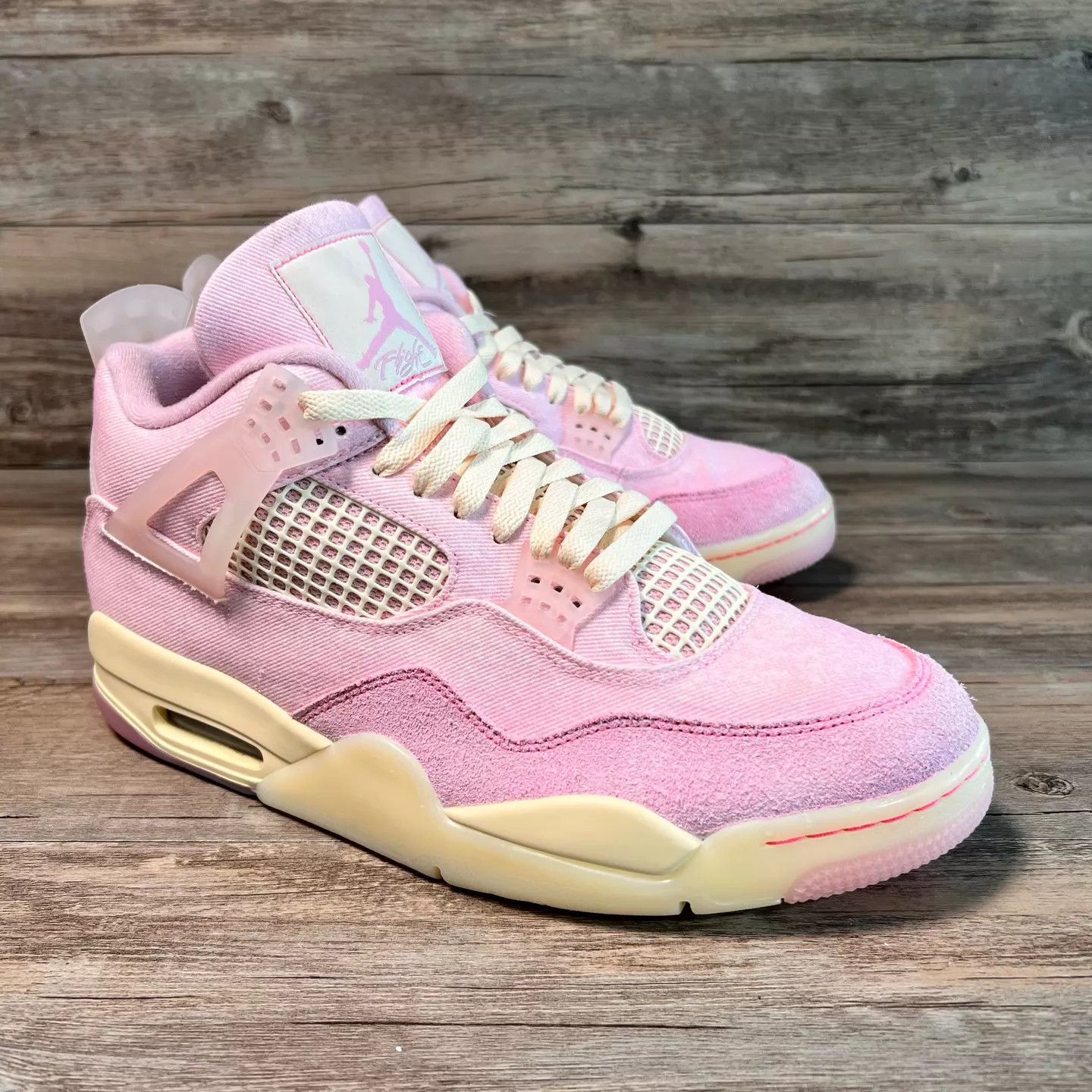 Nike Air Jordan 4 Denim Pink Iced Carmine 45.5 99 New Size US 12.5 / EU 45-46 - 2 Thumbnail