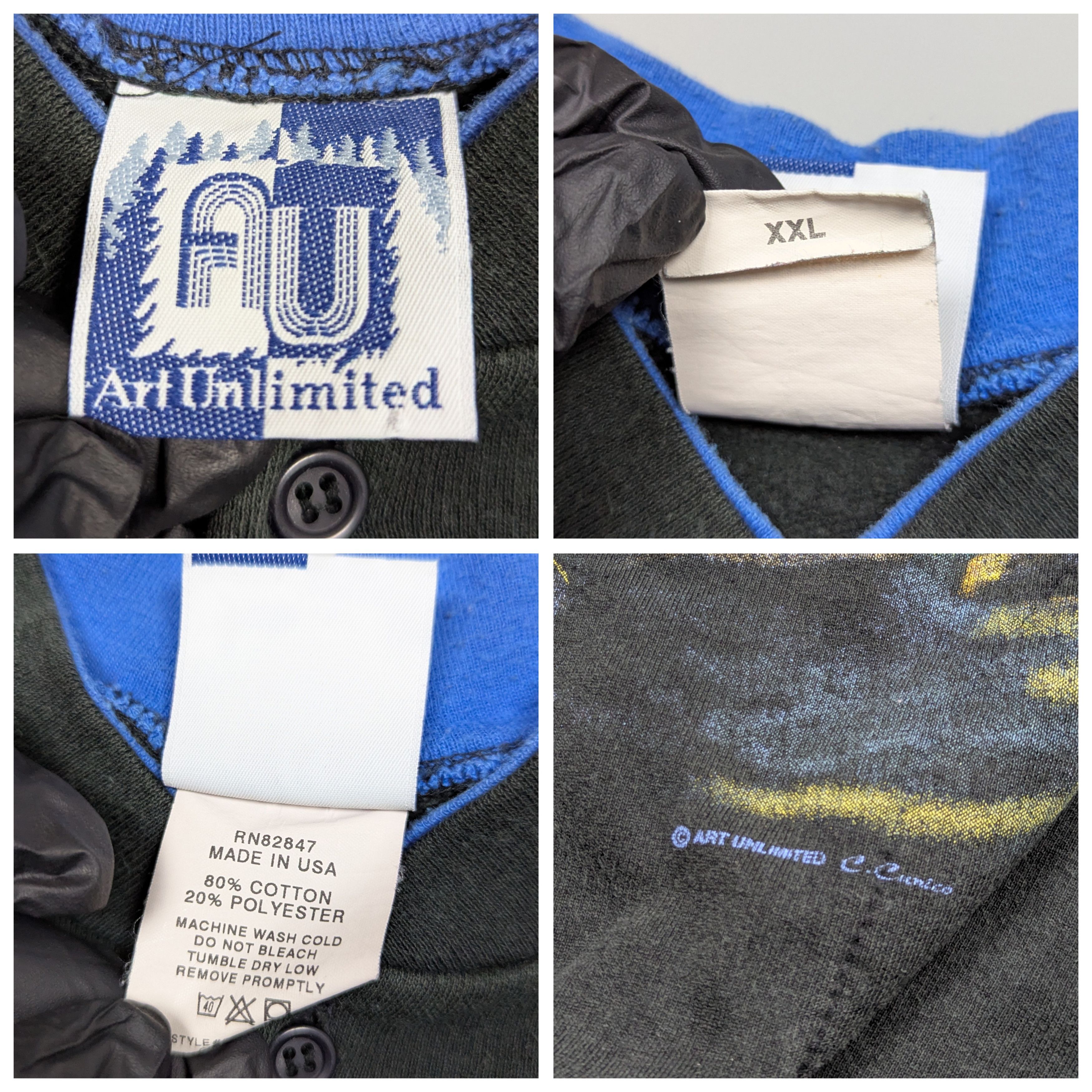 Vintage ART UNLIMITED VTG Sweatshirt/Sweater Nature & Eagles Print Size US XXL / EU 58 / 5 - 13 Thumbnail