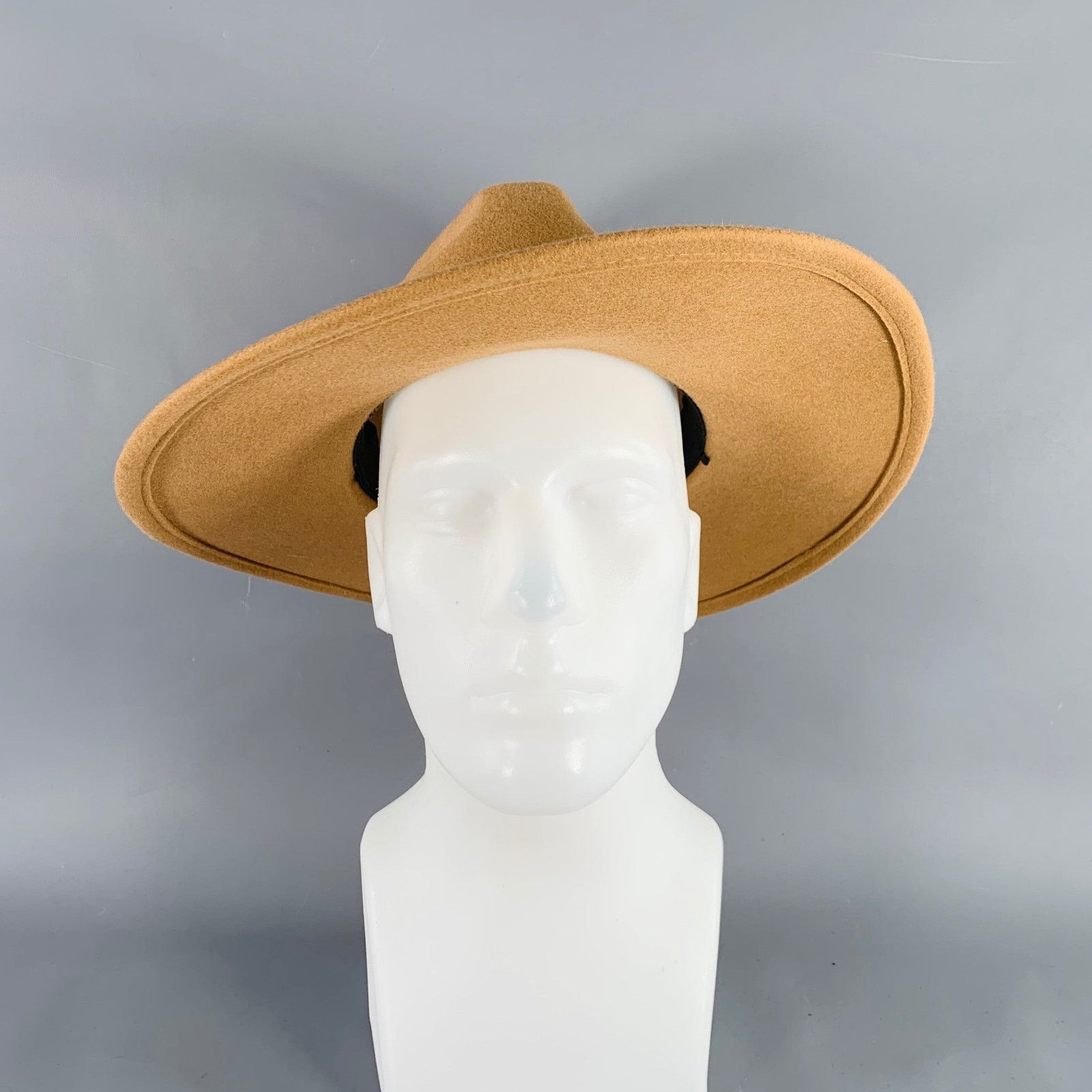 Vintage VINTAGE Camel Wool Blend Felt Western Hat Size ONE SIZE - 2 Thumbnail