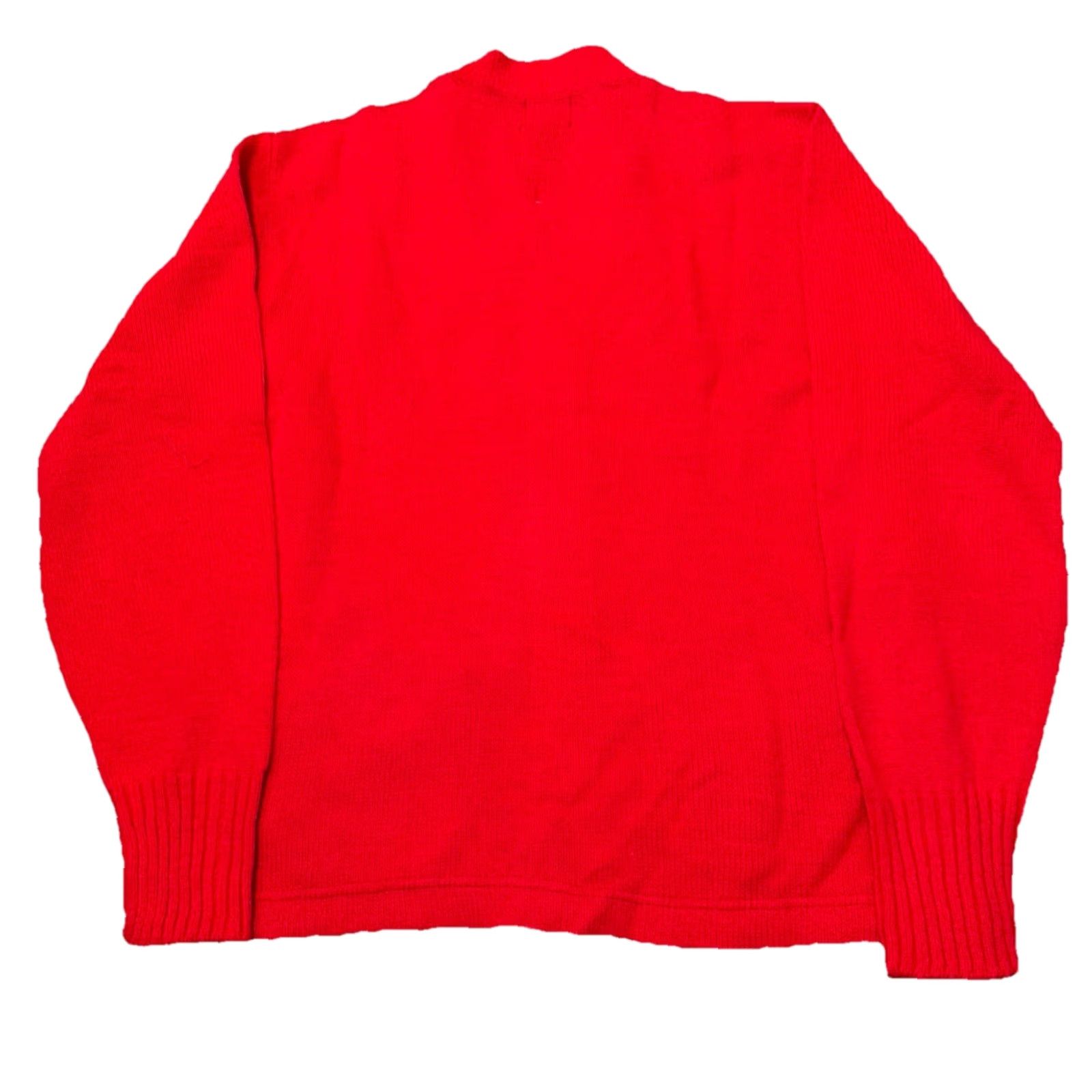 Vintage VINTAGE 60s Bendinger Bros Philadelphia 100% Orlon Acrylic Red Cardigan Sweater 38 Mens Size US M / EU 48-50 / 2 - 2 Thumbnail