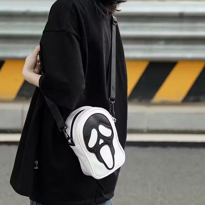 Japanese Brand Skull 💀 Mask Sling Pu Belt Size ONE SIZE - 2 Thumbnail