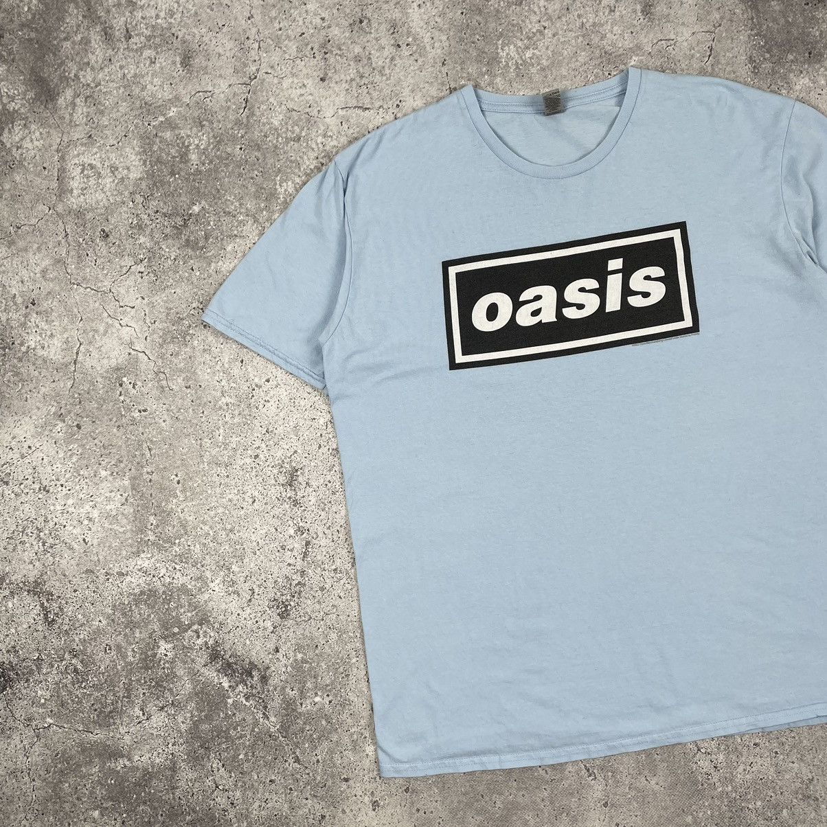 Band Tees Oasis Rock Band Box Logo Y2K T Shirt Size US XL / EU 56 / 4 - 4 Thumbnail