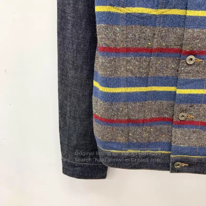 Loewe Loewe Colorful striped cotton collar single-breasted long Size US L / EU 52-54 / 3 - 4 Thumbnail
