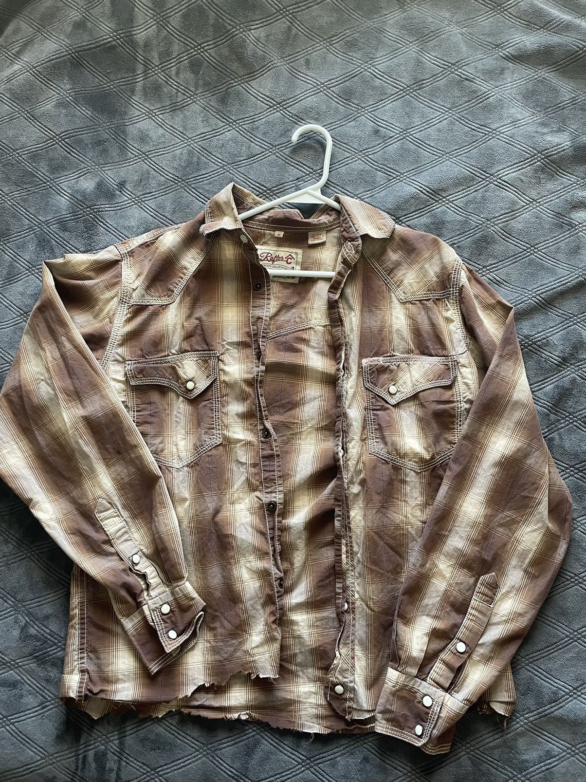 Vintage Vintage Button Up Brown Cropped Size US M / EU 48-50 / 2 - 1 Thumbnail