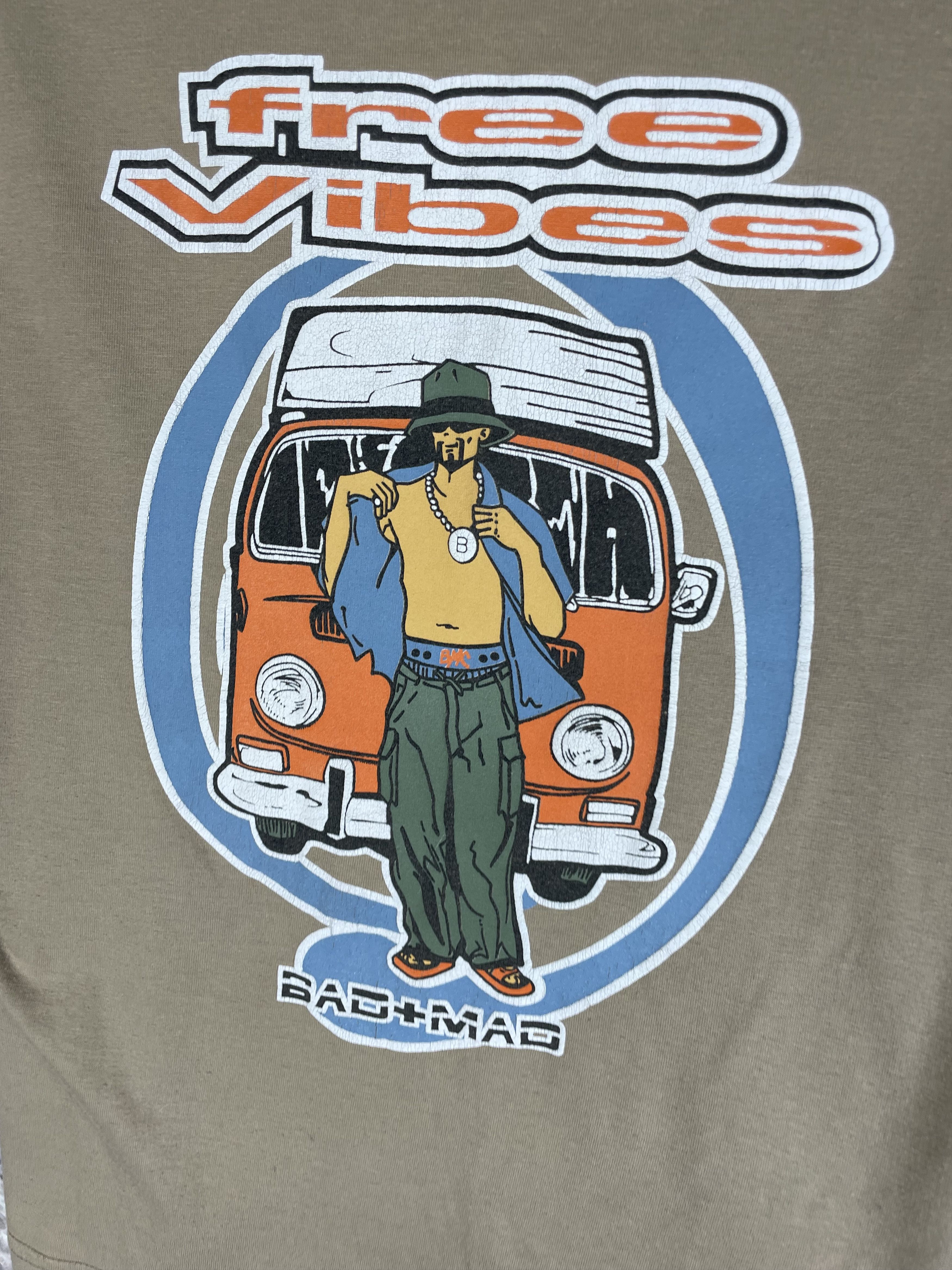 Vintage Men’s Bad Mad T-Shirt Vintage Streetwear Size US XXS / EU 40 - 4 Thumbnail