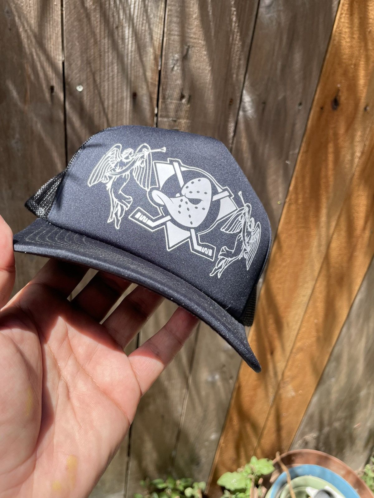 Other Mighty ducks x Angel trumpet trucker hat custom made Size ONE SIZE - 1 Thumbnail