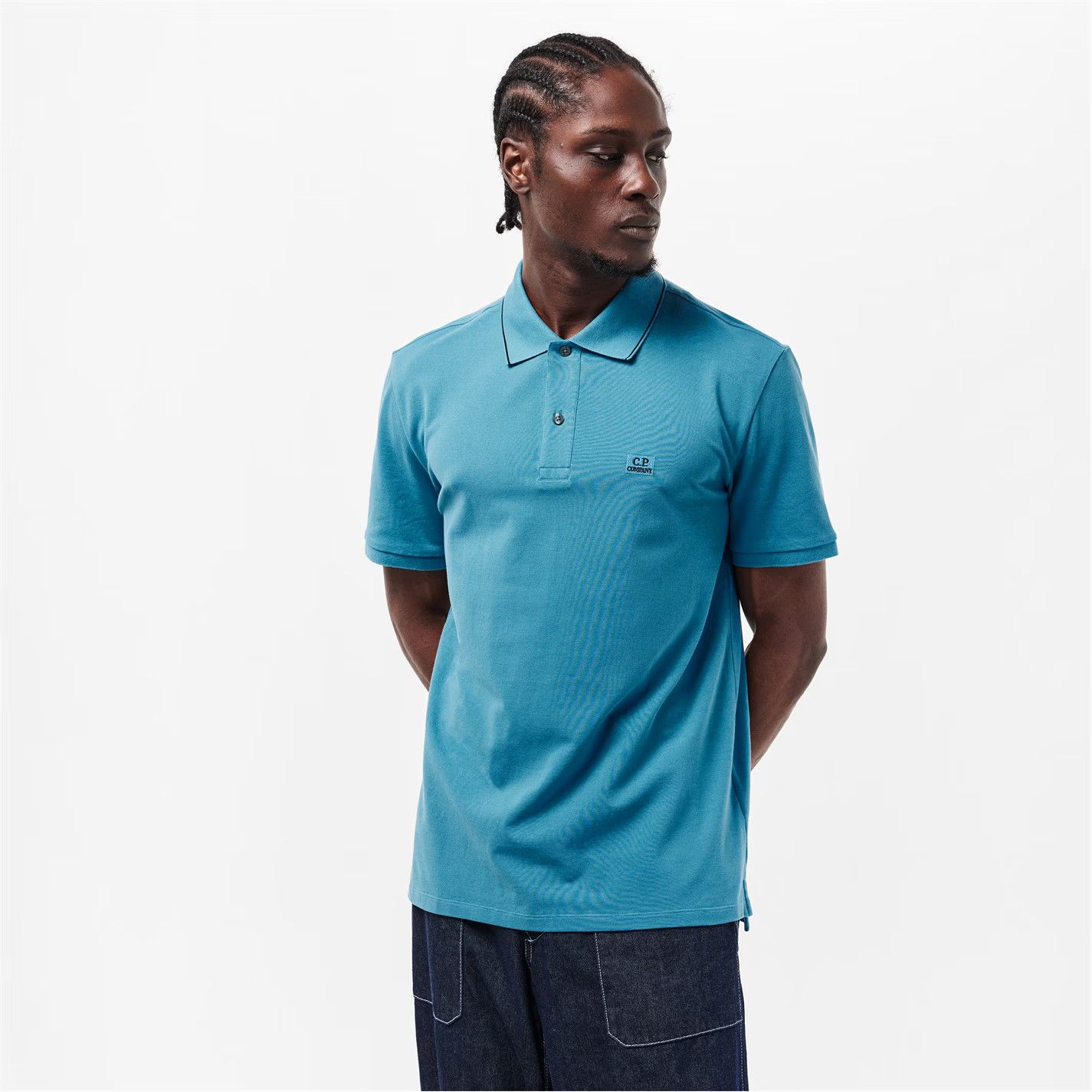 C.P. Company o1g2r1mq0426 Polo Shirt in Blue Size US S / EU 44-46 / 1 - 6 Thumbnail