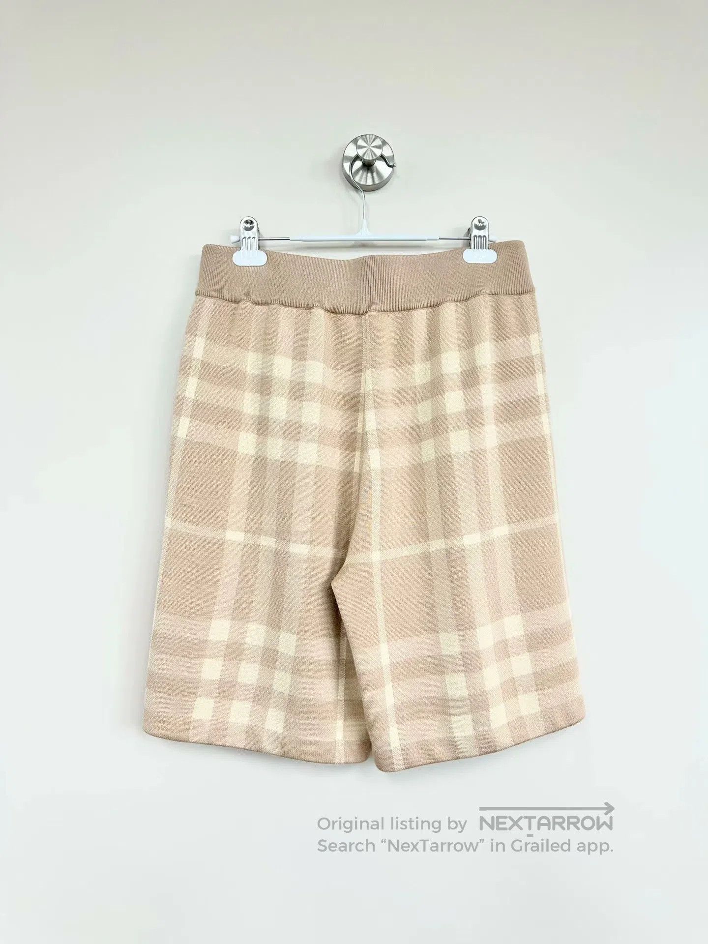 Burberry Burberry size S Beige classic check wool shorts| Size 23" - 2 Thumbnail