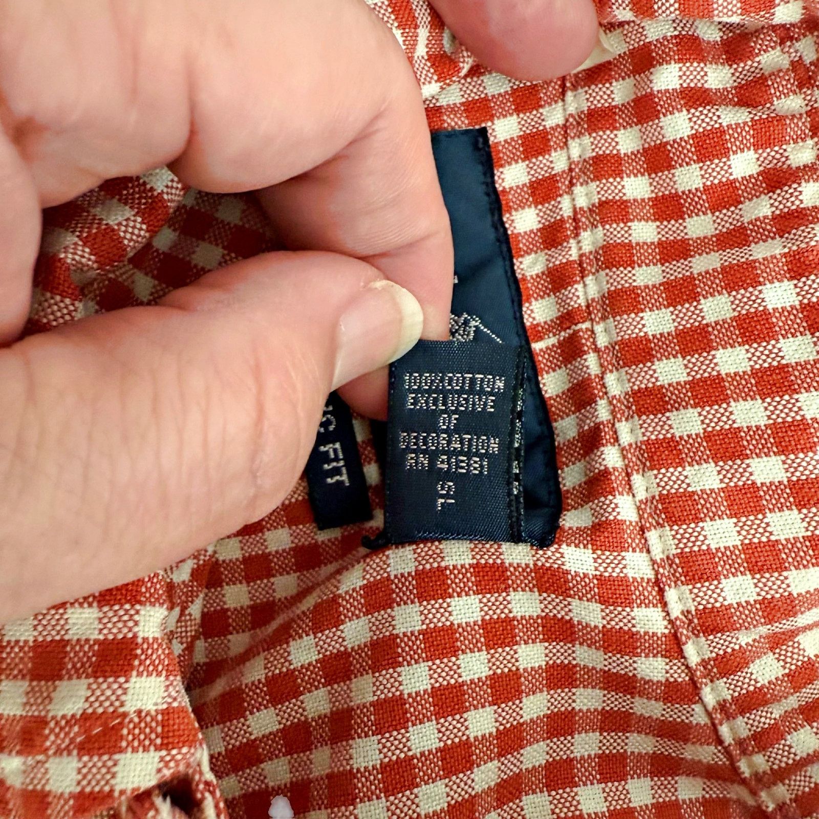 Ralph Lauren Ralph Lauren Red Check Gingham L/S Button Down Classic Shirt Size US XL / EU 56 / 4 - 6 Thumbnail