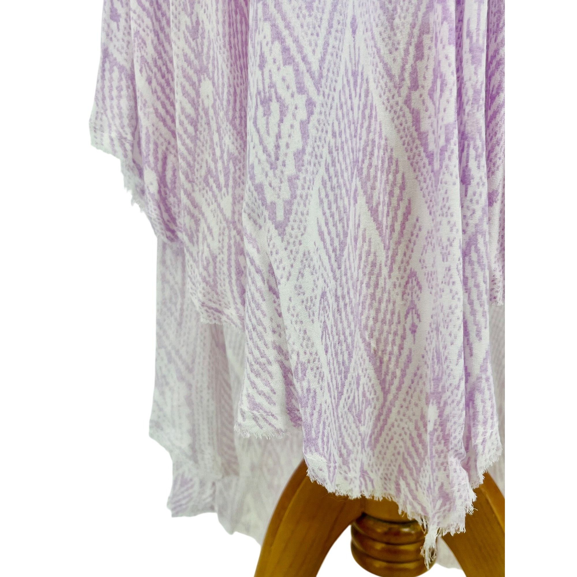 Free People Free People Lilac Flowy Asymmetrical Midi Slip Dress | Balle Size S / US 4 / IT 40 - 4 Thumbnail