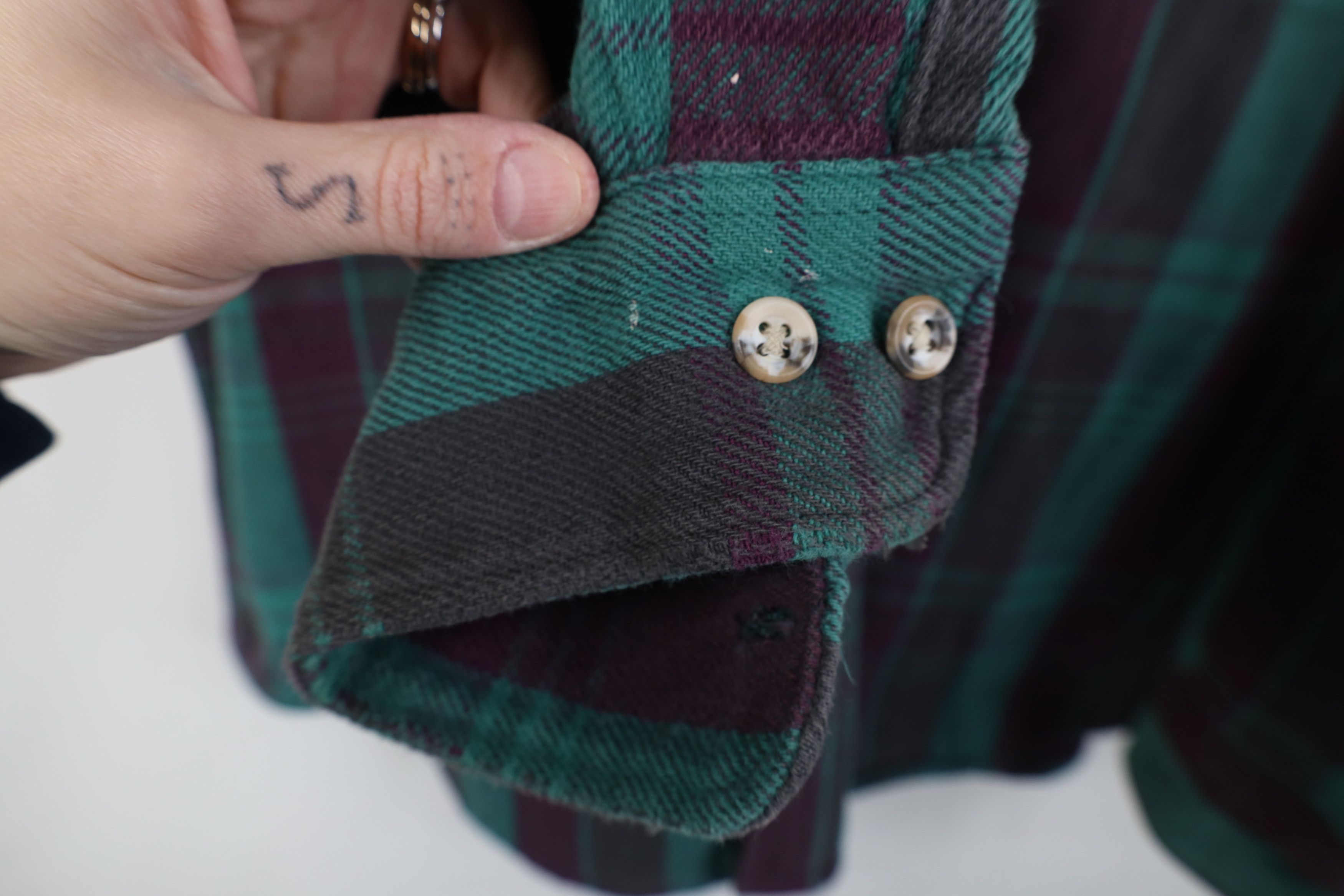 Vintage Vintage 70s Streetwear Heavy Flannel Button Shirt Plaid USA Size US L / EU 52-54 / 3 - 6 Thumbnail