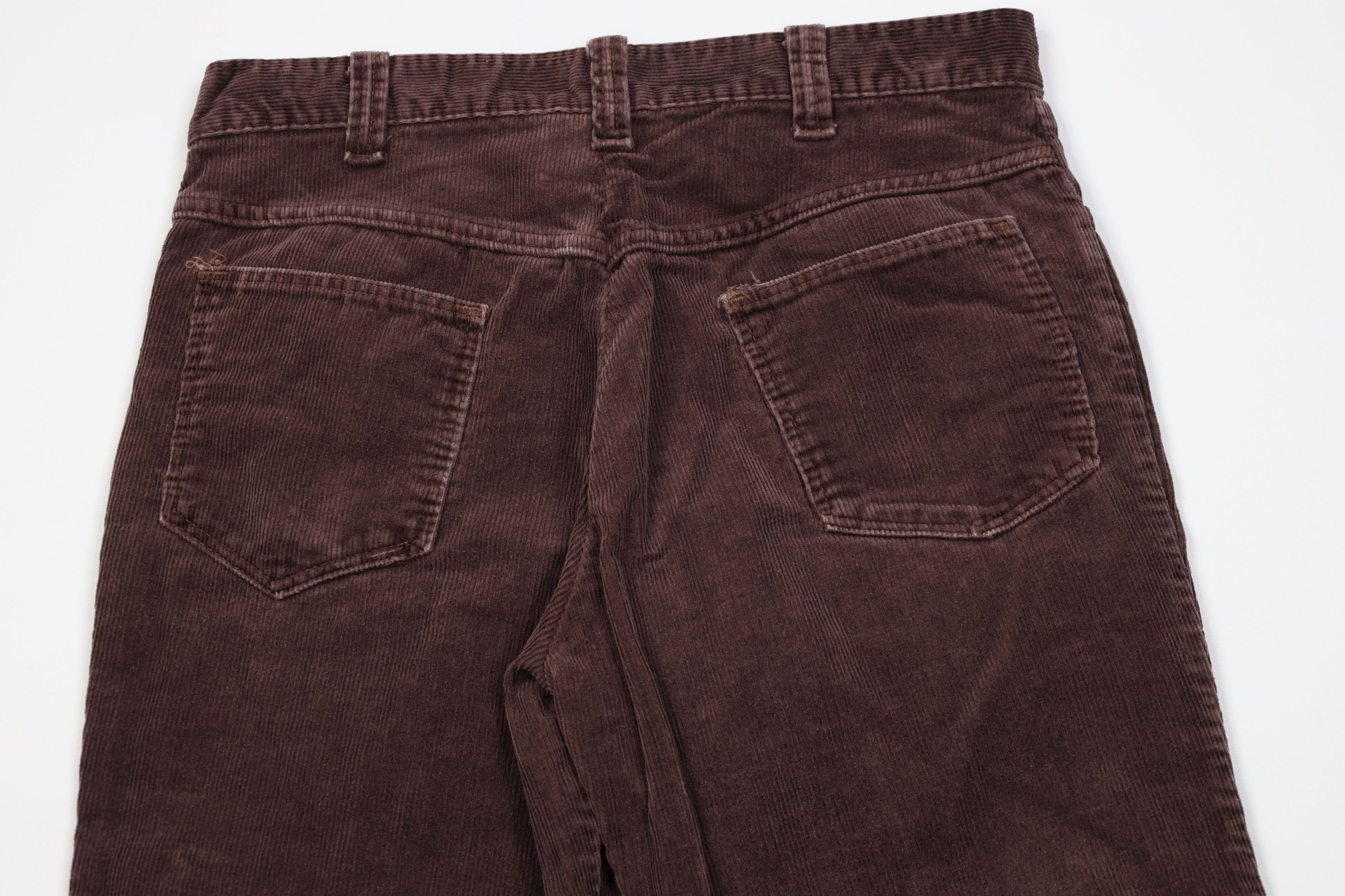 Vintage Vintage 60s 70s Streetwear Bell Bottoms Pants Brown USA Size US 32 / EU 48 - 9 Thumbnail