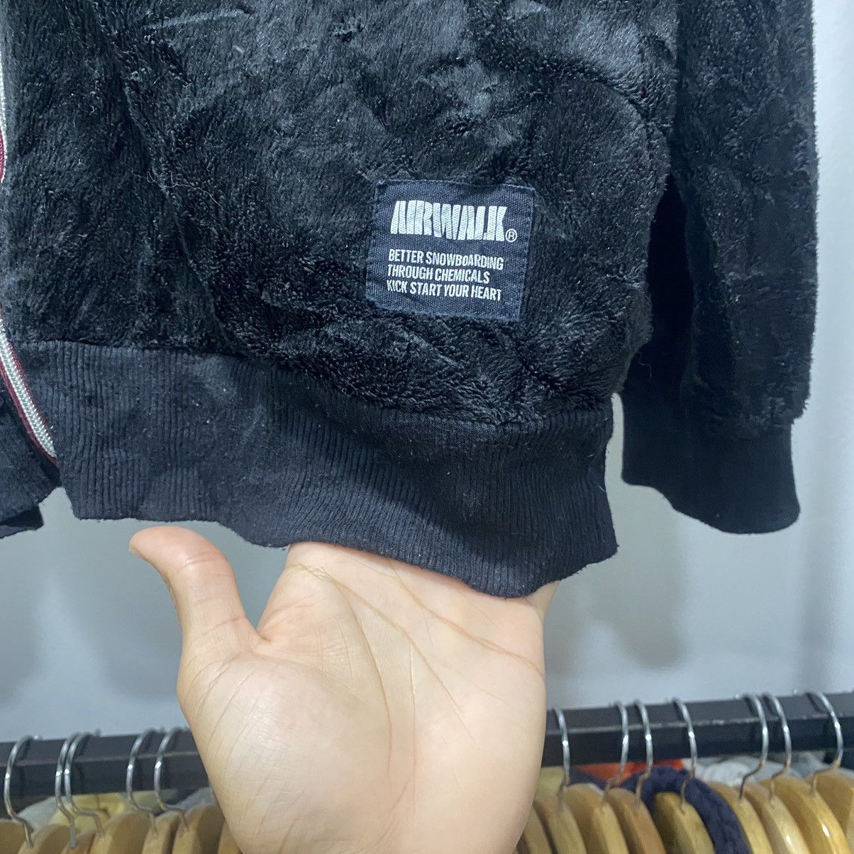 Japanese Brand Sick☠️ Airwalk Poem Wording Zipper Hoodie Punk Grunge LGB Size US L / EU 52-54 / 3 - 6 Thumbnail