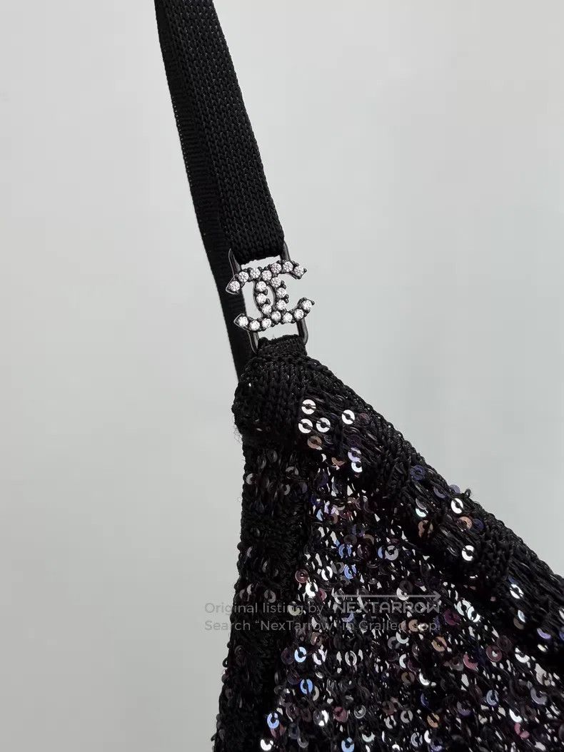 Chanel Chanel Flash diamond sequin black suspender vest Size XXS / US 00 / IT 34 - 3 Thumbnail