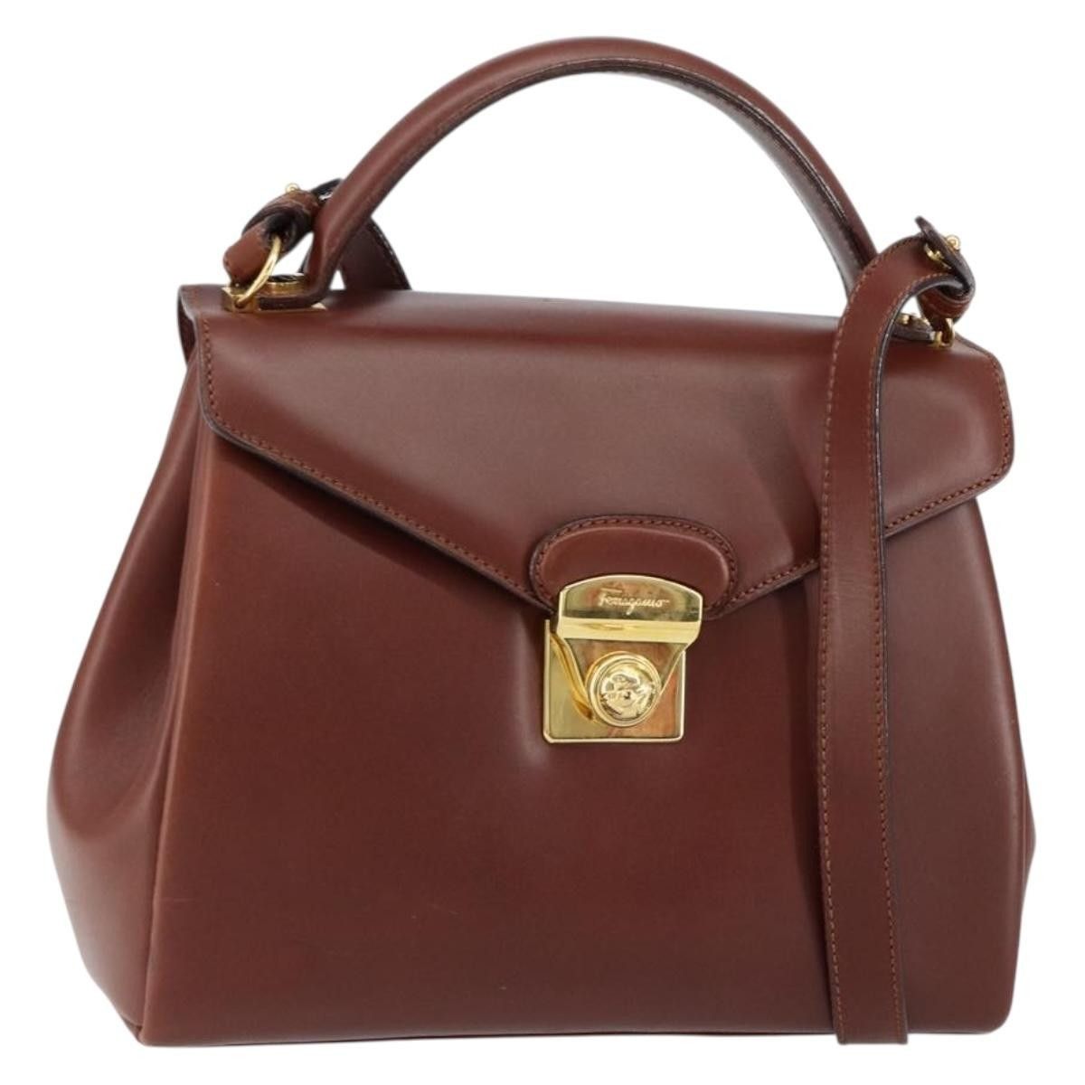Salvatore Ferragamo Salvatore Ferragamo Vintage Top handle handbag Leather Size ONE SIZE - 1 Thumbnail