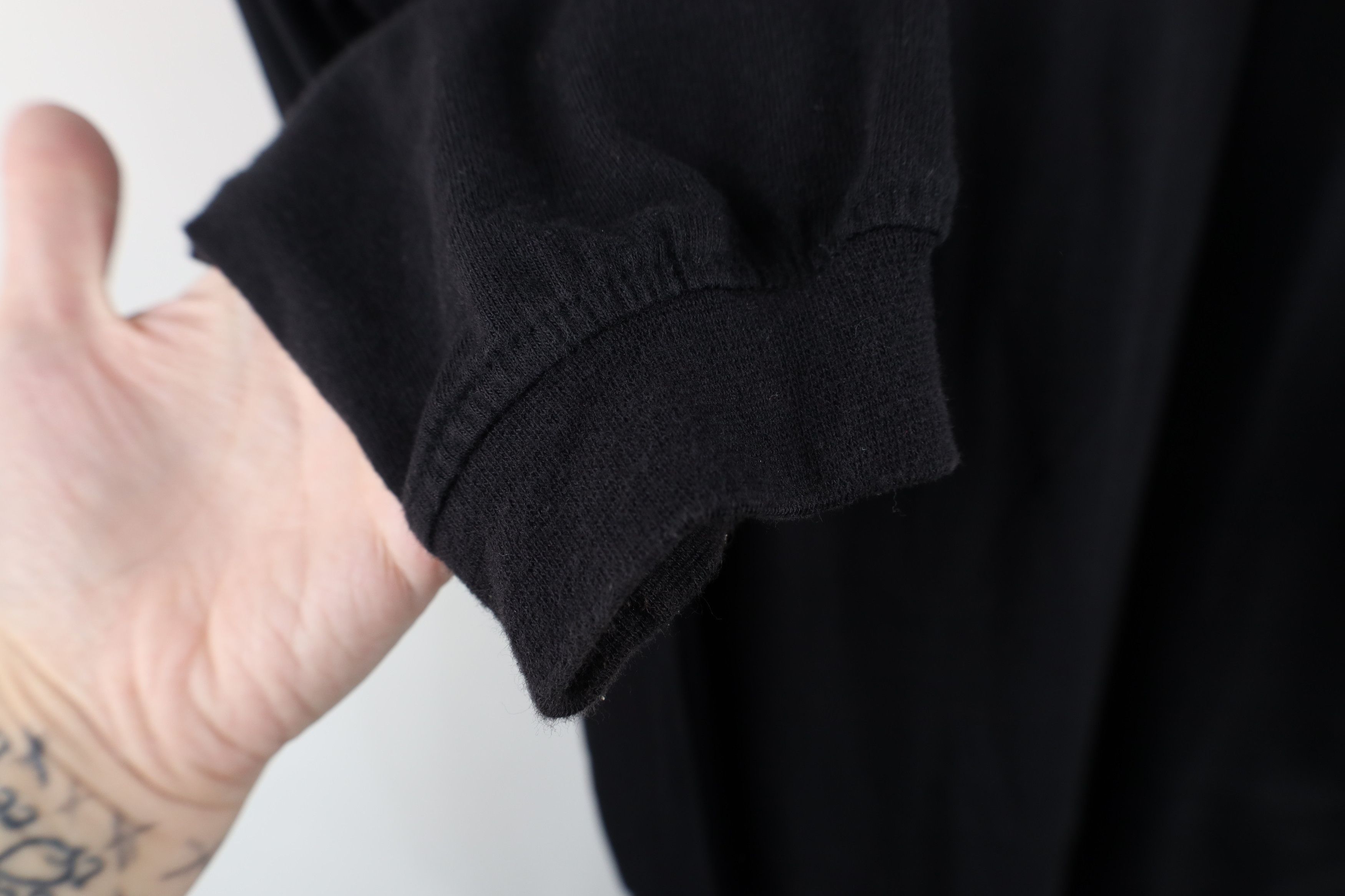 Vintage Vintage 90s Streetwear Long Sleeve Henley T-Shirt Black Size US M / EU 48-50 / 2 - 8 Thumbnail