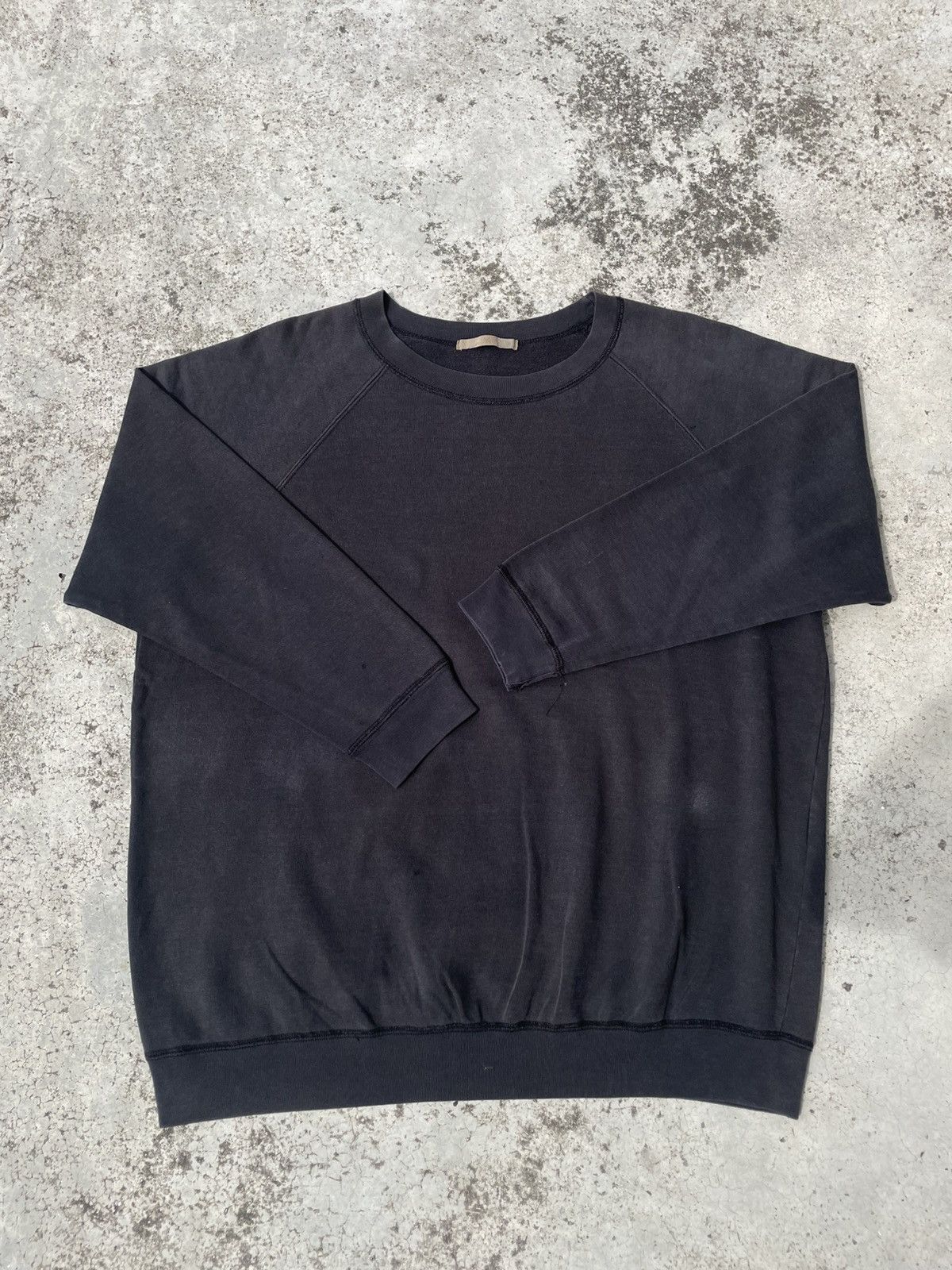 Yohji Yamamoto Vintage 90's Distress Yohji Yamamoto Crewneck Shirts Size US L / EU 52-54 / 3 - 5 Thumbnail