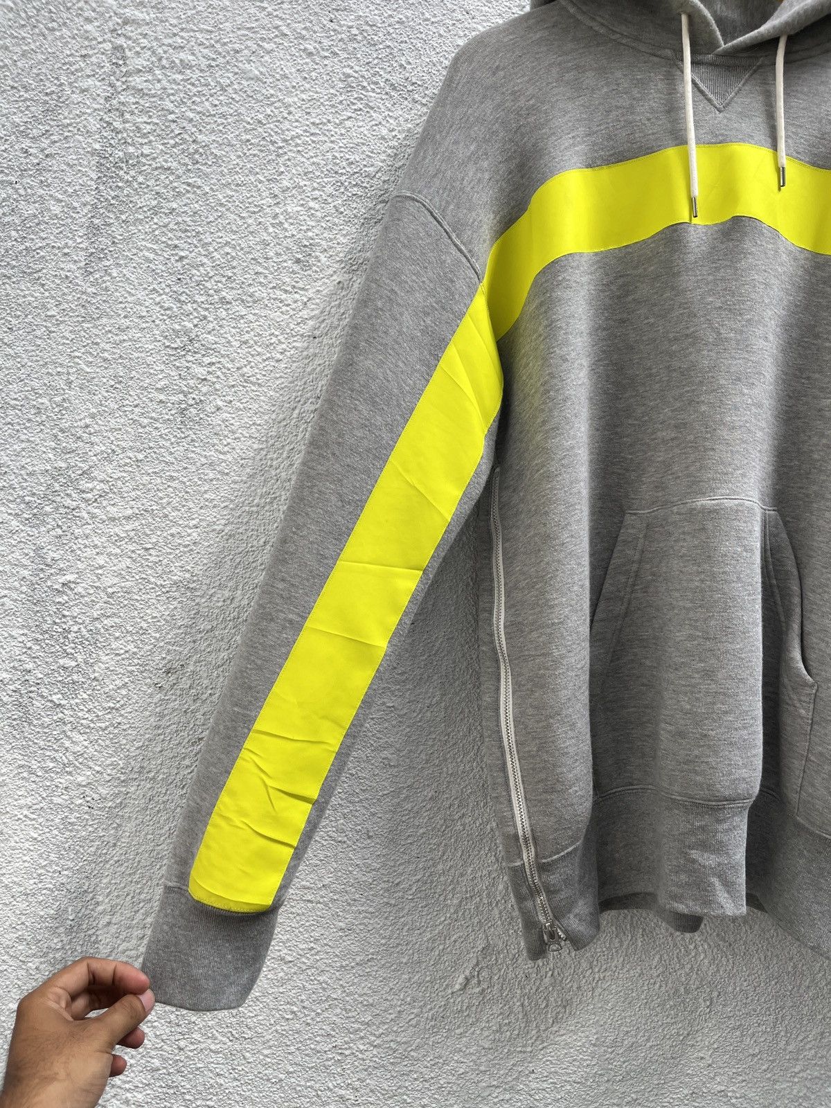 Sacai Sacai Reflector Design Side Zip Pullover Hoodie Size US L / EU 52-54 / 3 - 2 Thumbnail
