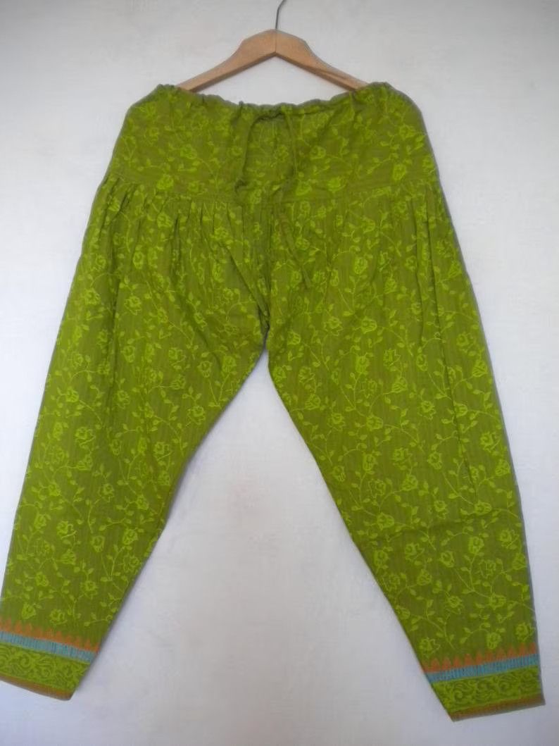Other harem drop crotch women`s oriental thai pant, S M size Size 27" / US 4 / IT 40 - 5 Thumbnail